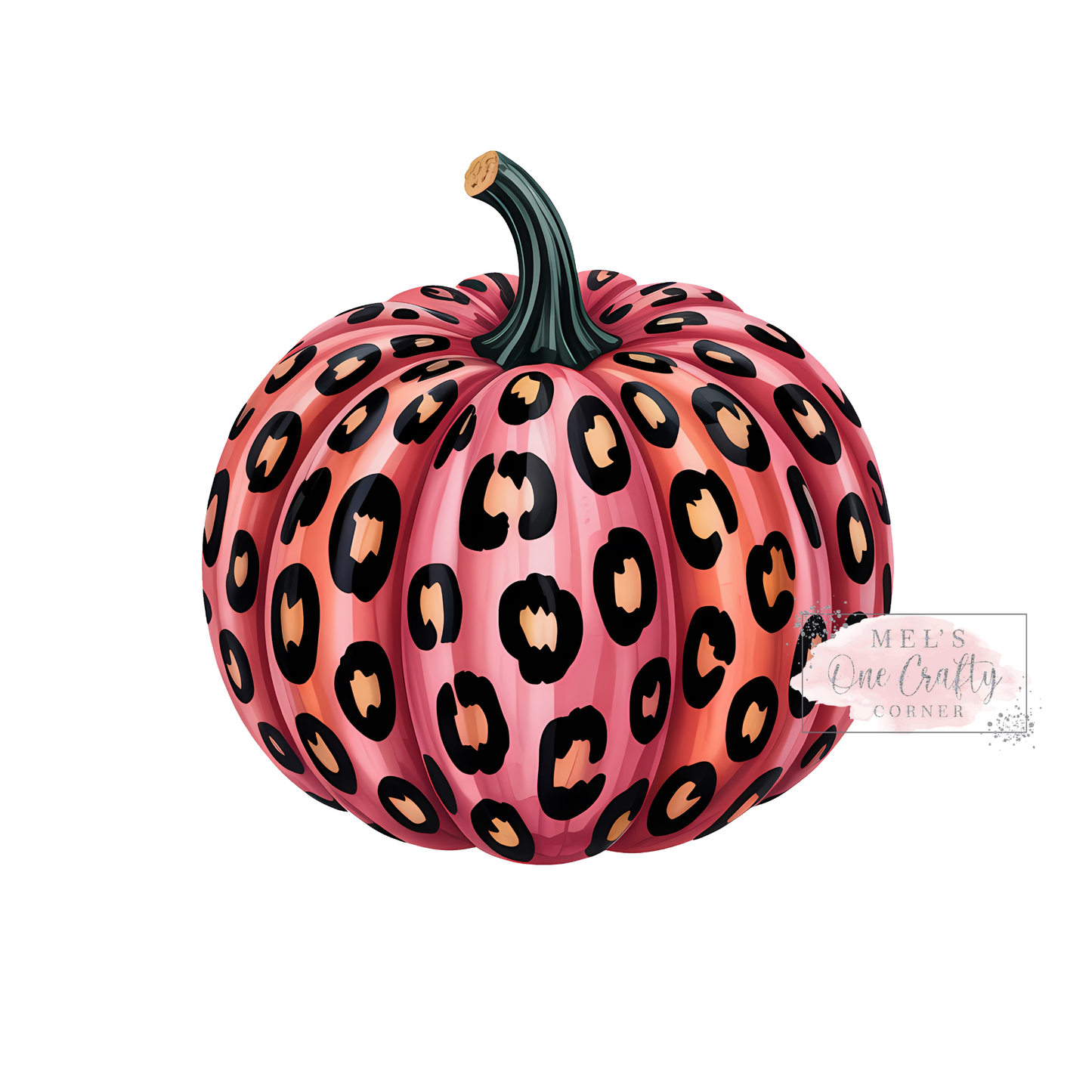 Pink Leopard Pumpkin - DTF Transfer