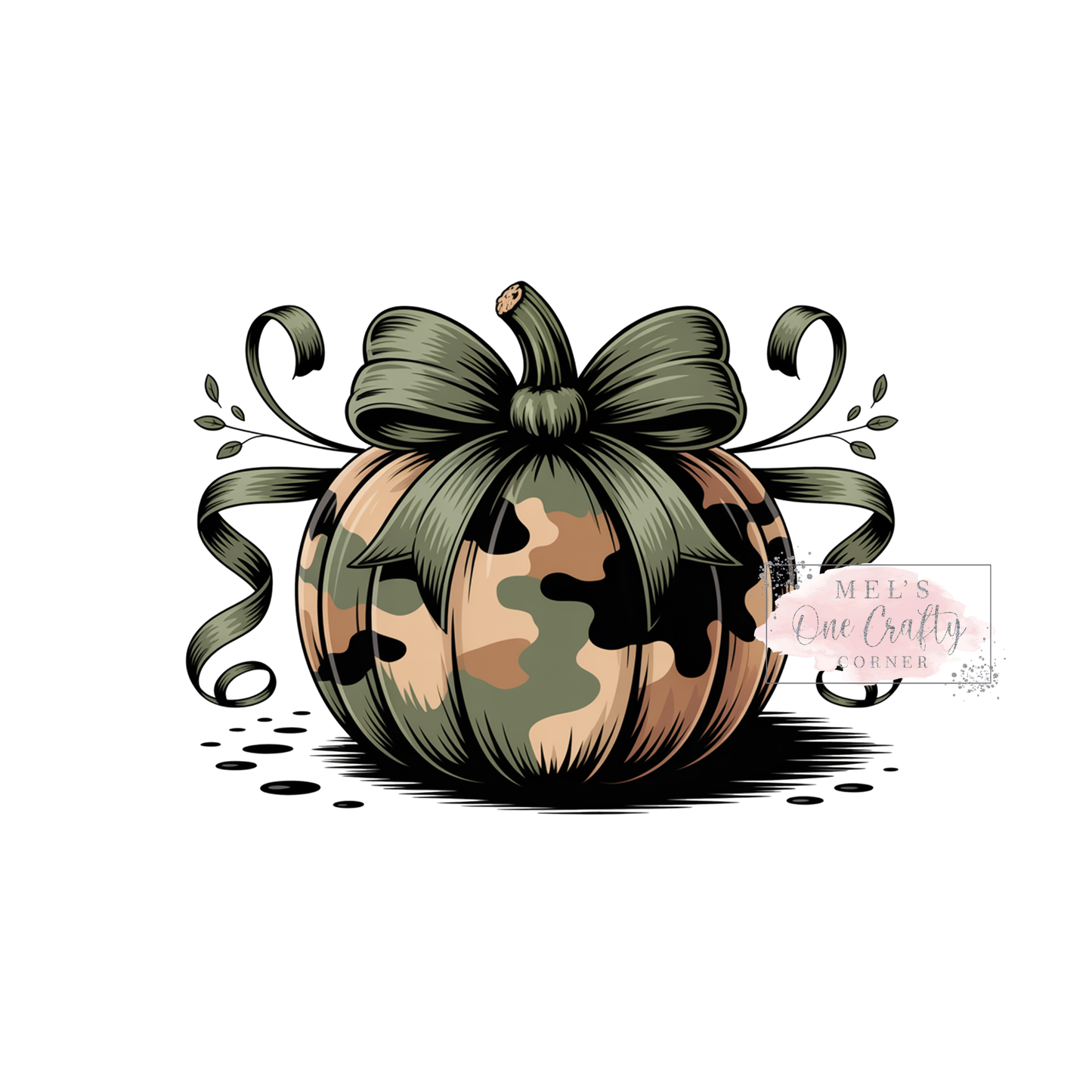 Preppy Camo Pumpkin - DTF Transfer