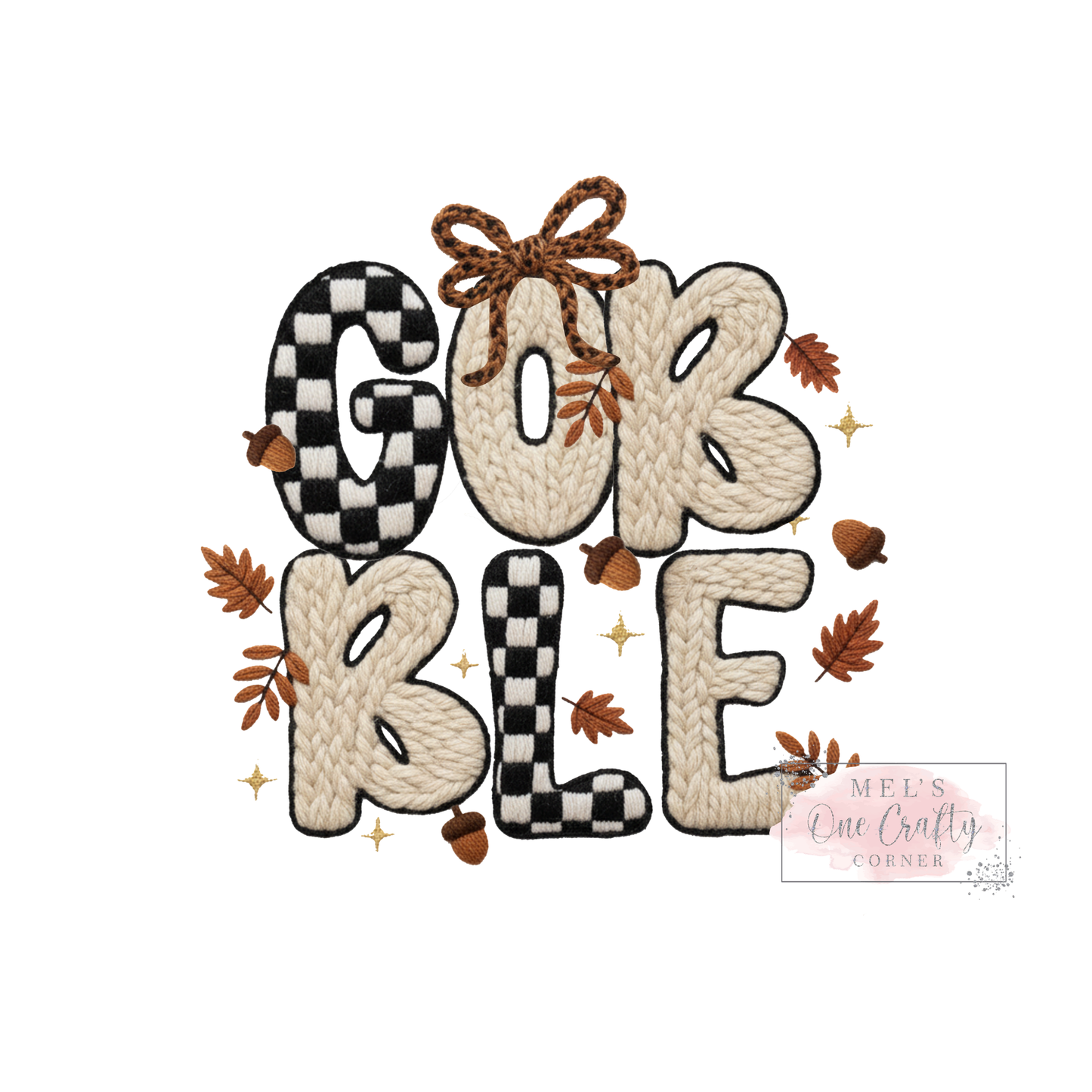 Faux Yarn Gobble - DTF Transfer