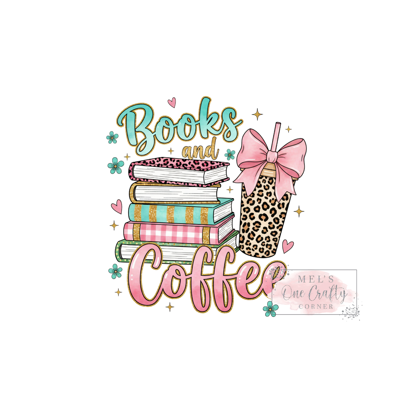 Books & Coffee - DTF Transfer