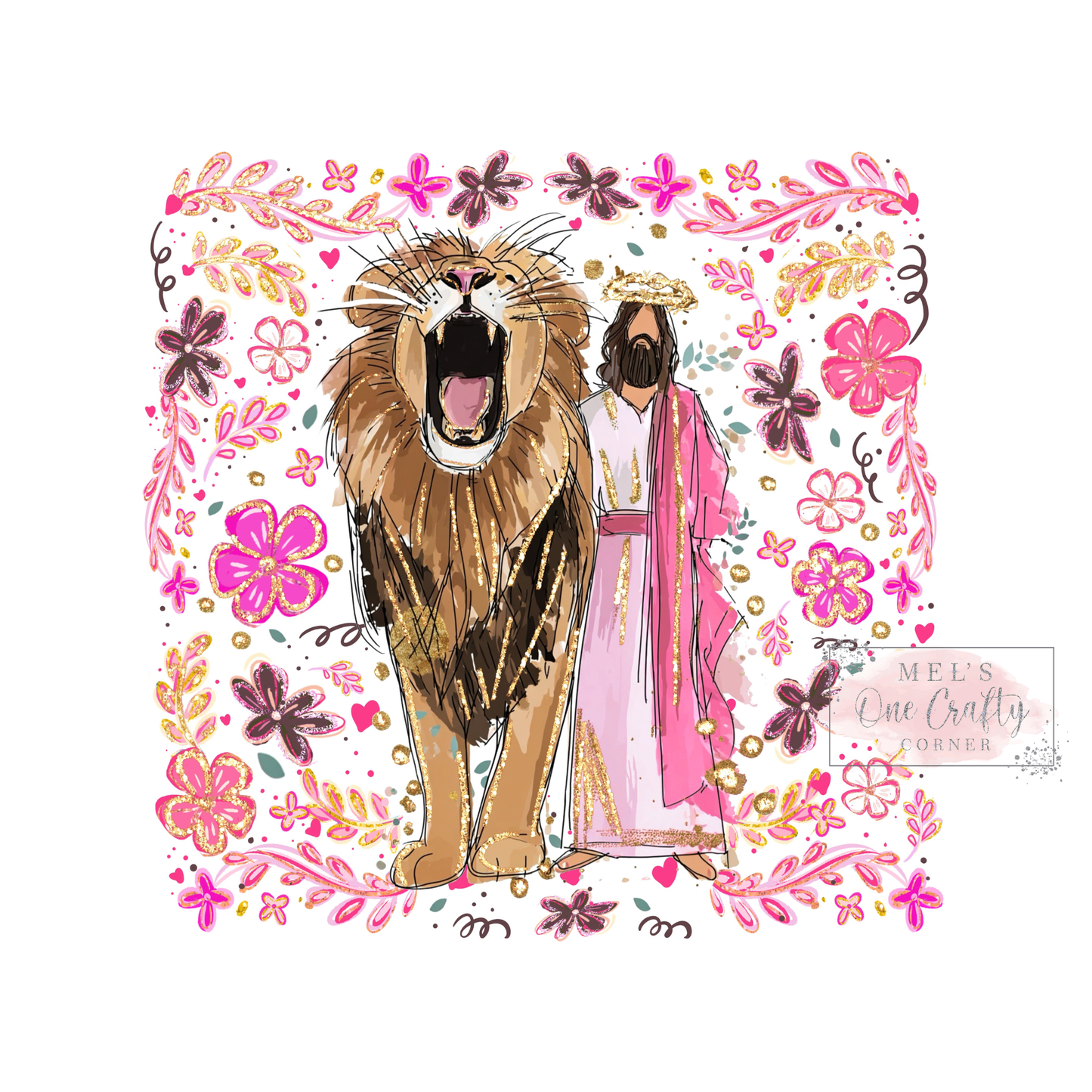 Lion of Judah Pink - DTF Transfer