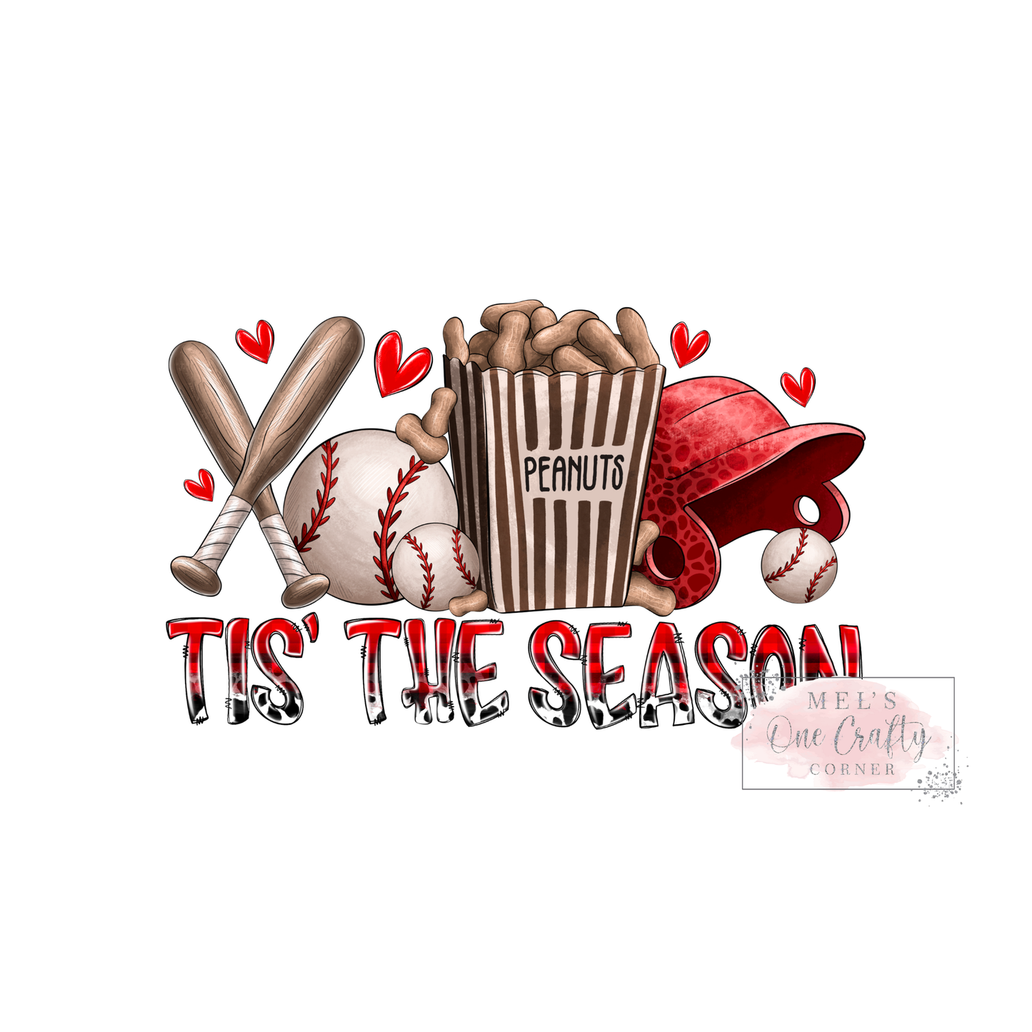 Tis the season baseball - DTF Transfer
