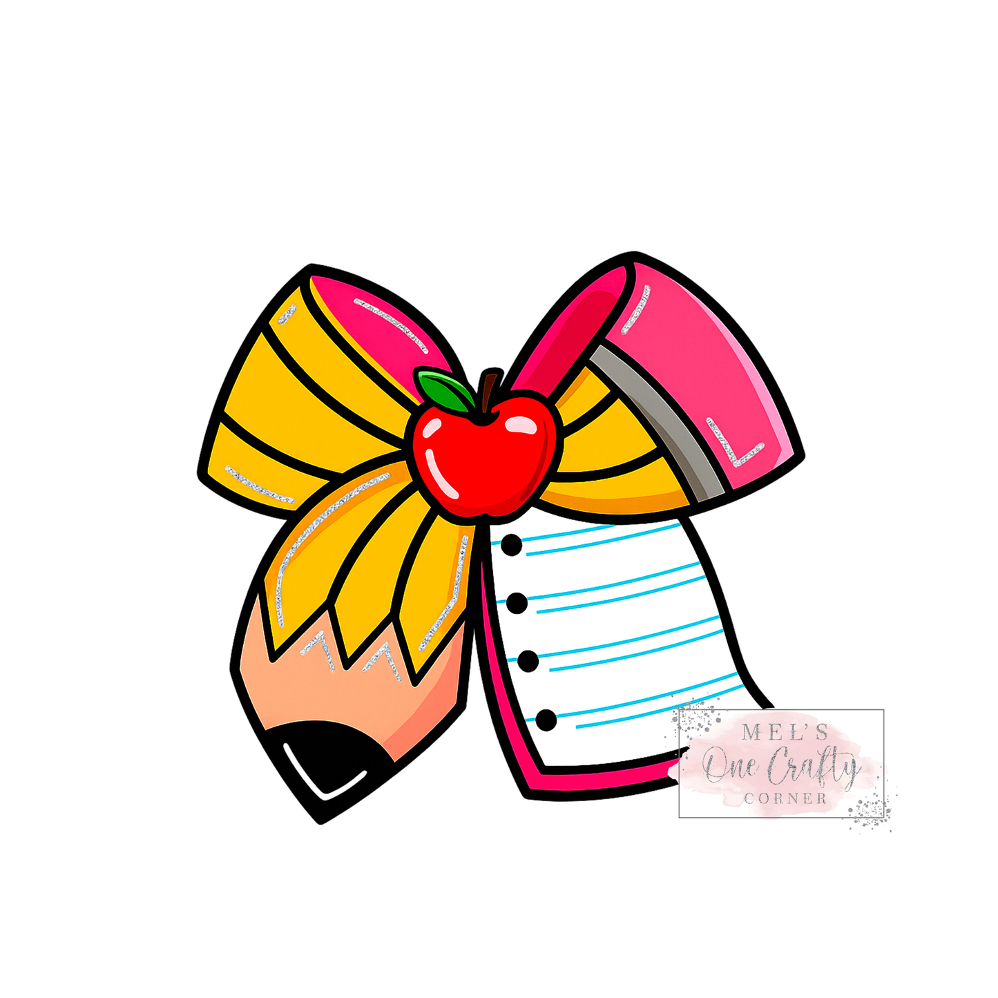 Teacher coquette Binder Pencil - DTF Transfer