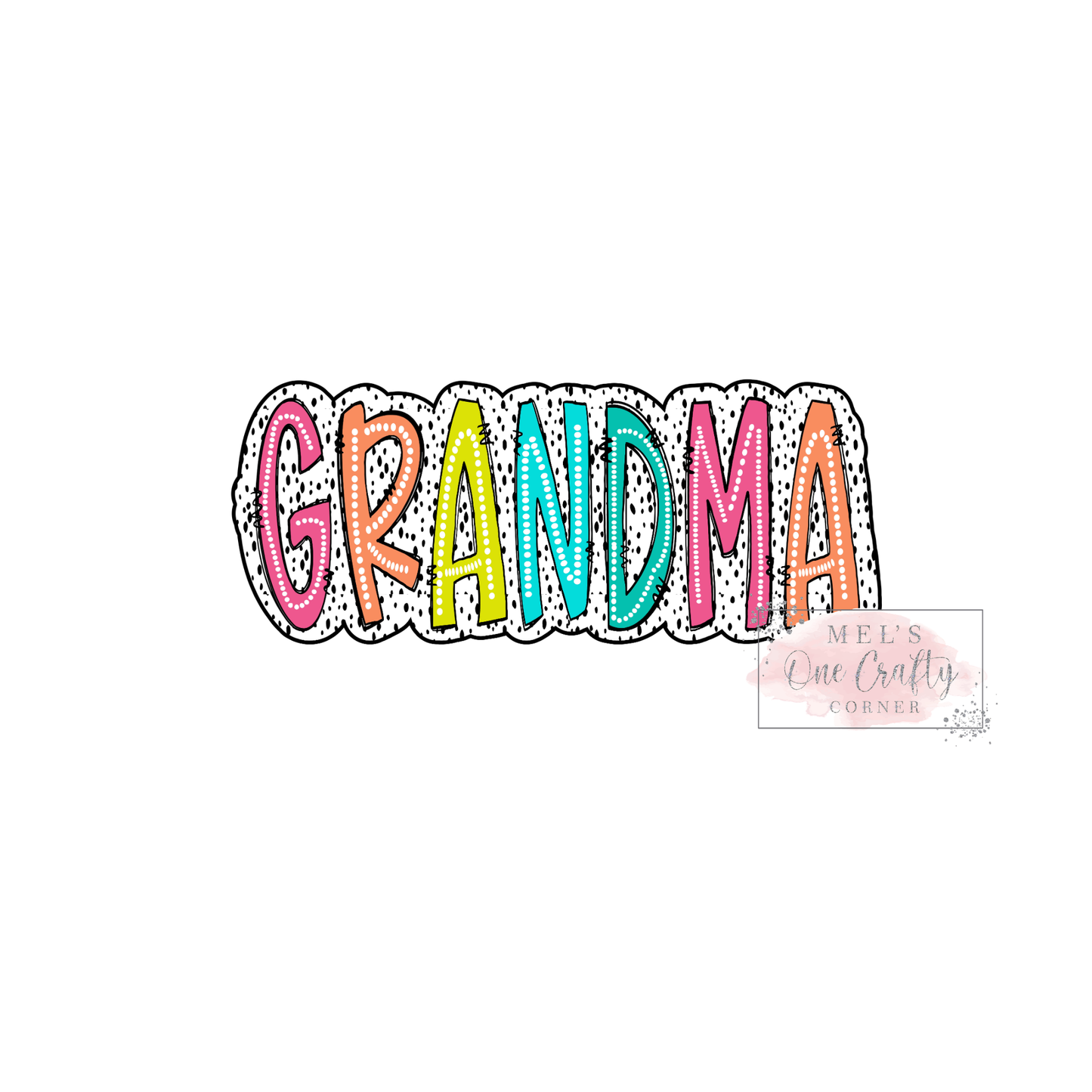 Grandma Bright Doodle - DTF Transfer