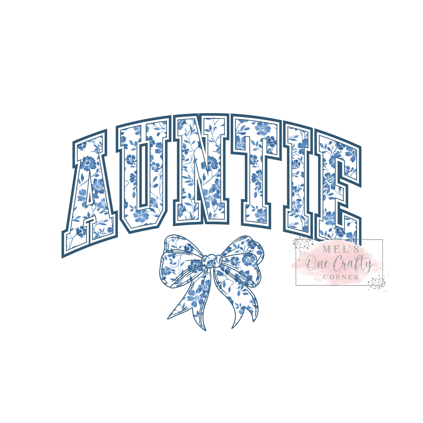Auntie Coquette (blue) - DTF Transfer