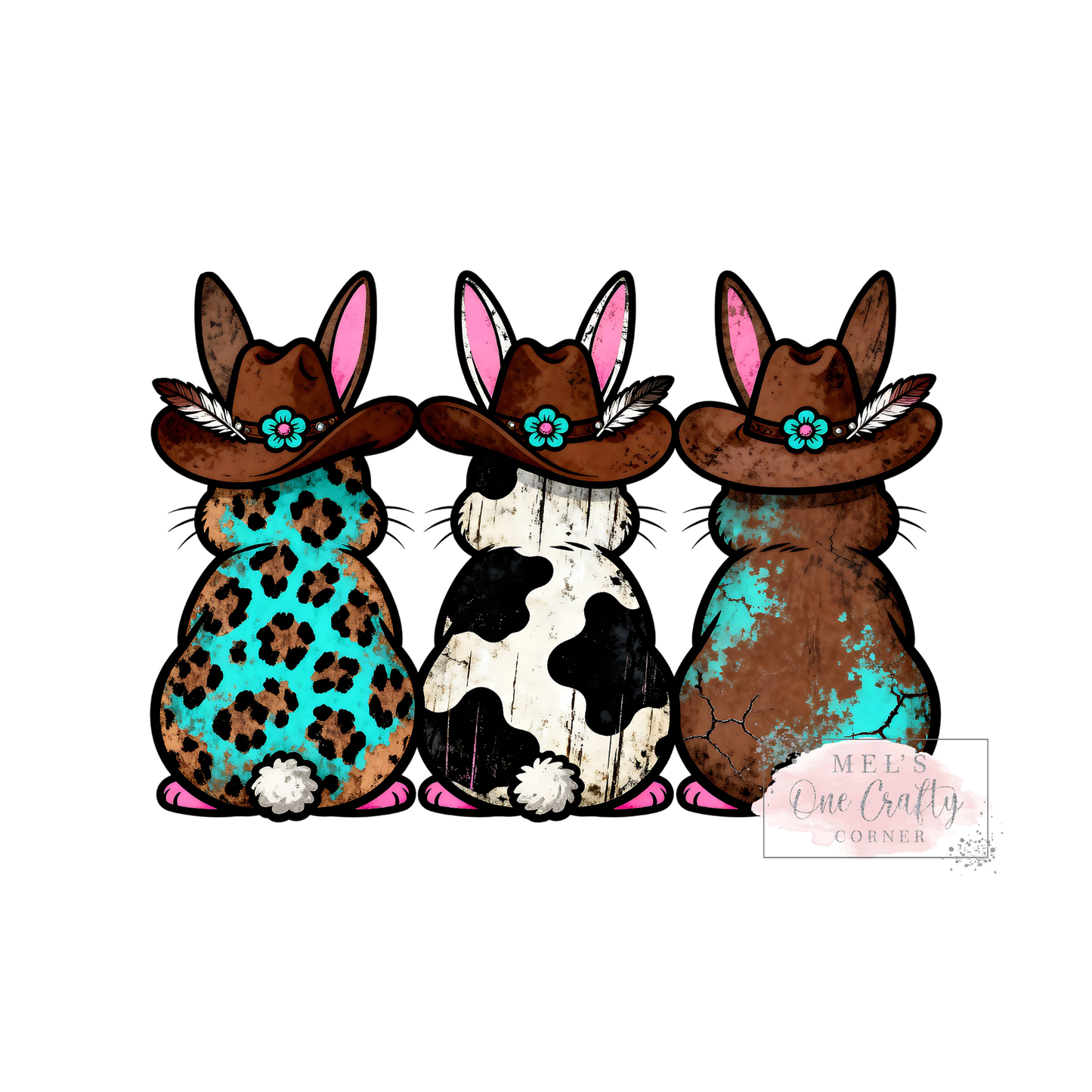 Western Bunnies - DTF Transfer