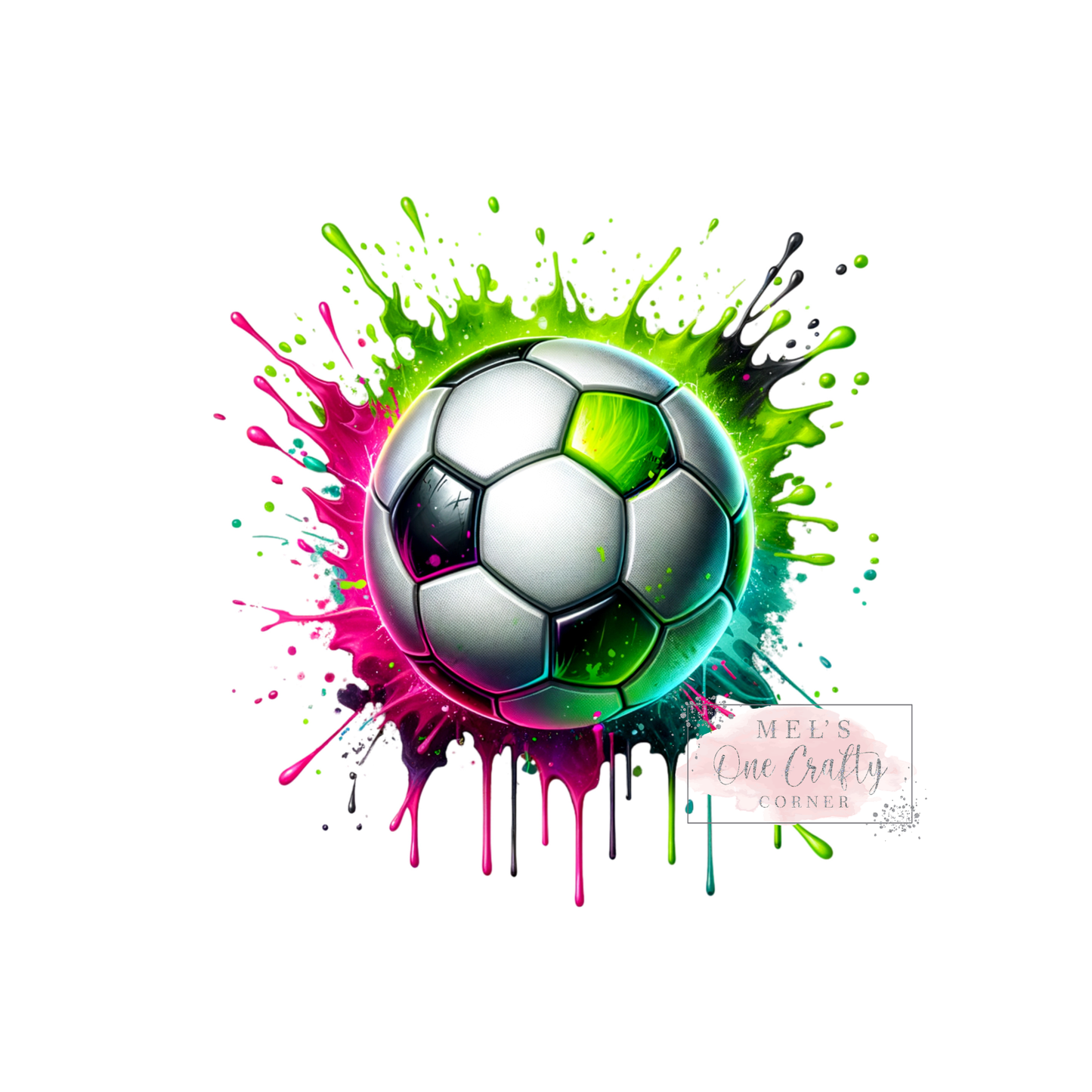 Soccer Ball Splash - DTF Transfer