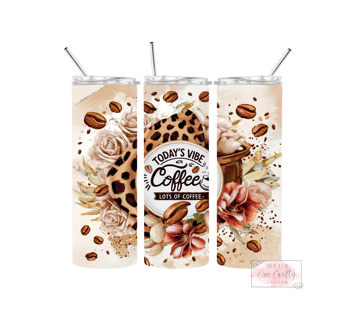 Sublimation Print Tumbler Wrap - Coffee Vibes