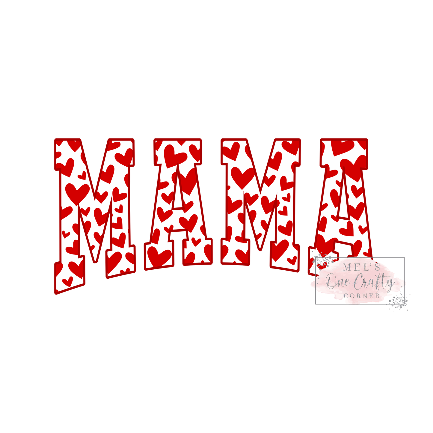 Red Heart Mama - DTF Transfer
