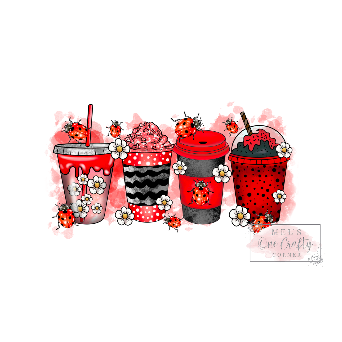 Lady bug Coffee - DTF Transfer