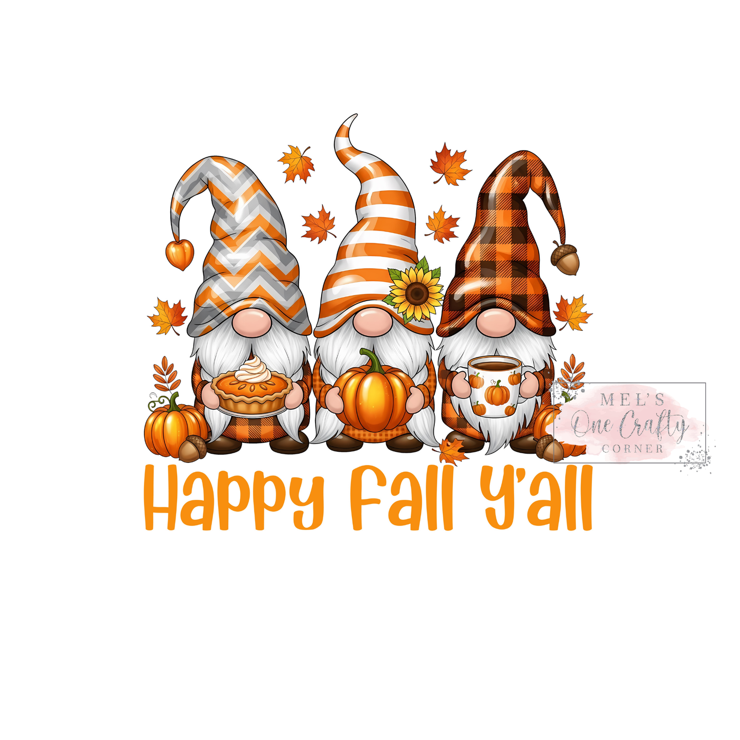 Gnomes Happy Fall Y’all - DTF Transfer
