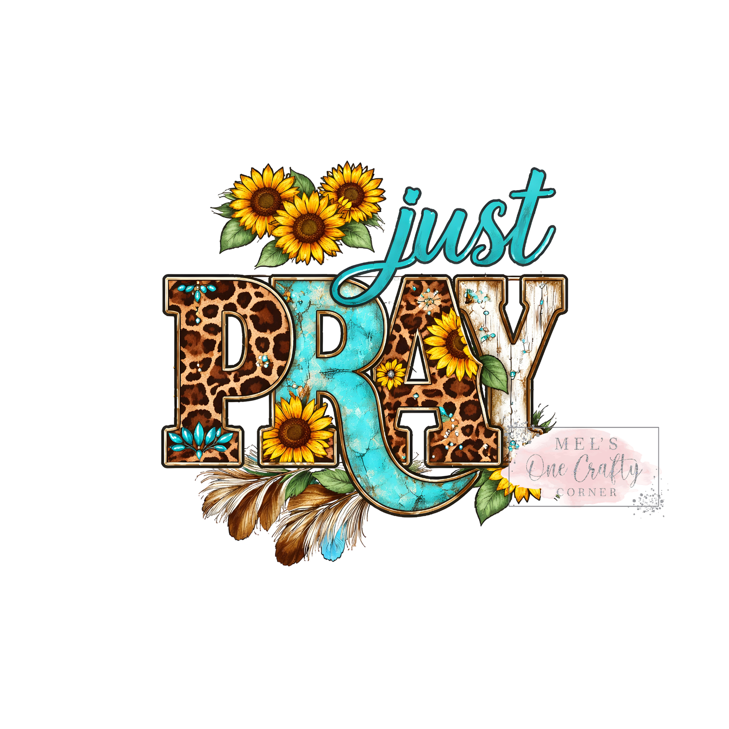 Just Pray Western - DTF Transfer