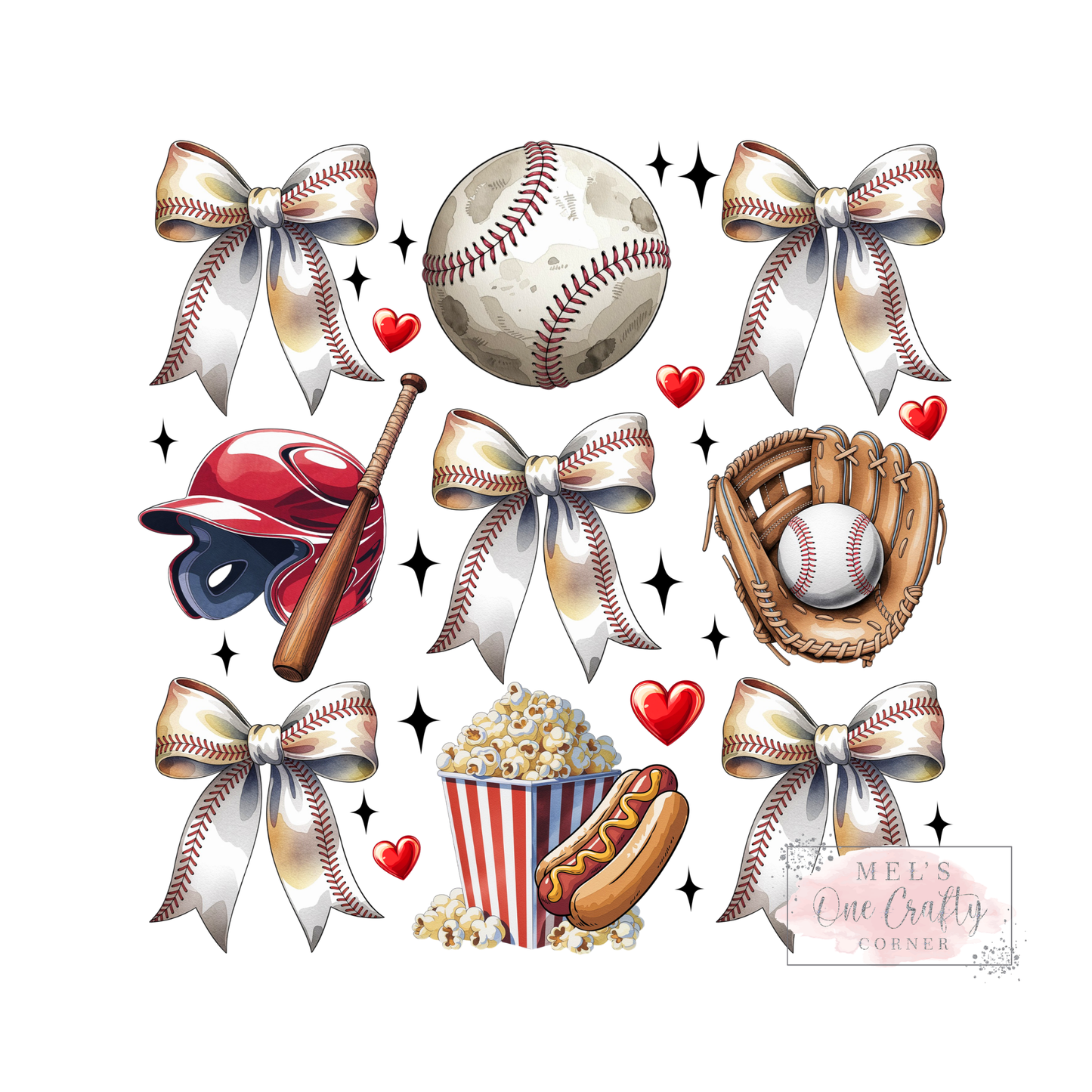 Baseball Coquette Game - DTF Transfer