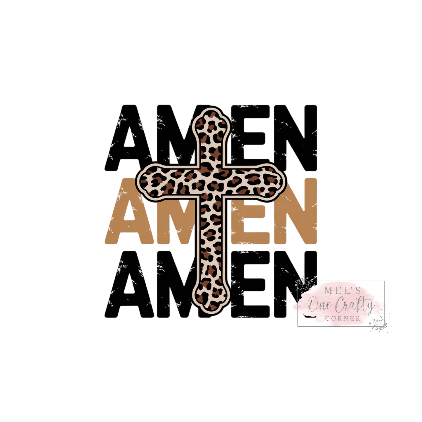 Amen Cross - DTF Transfer