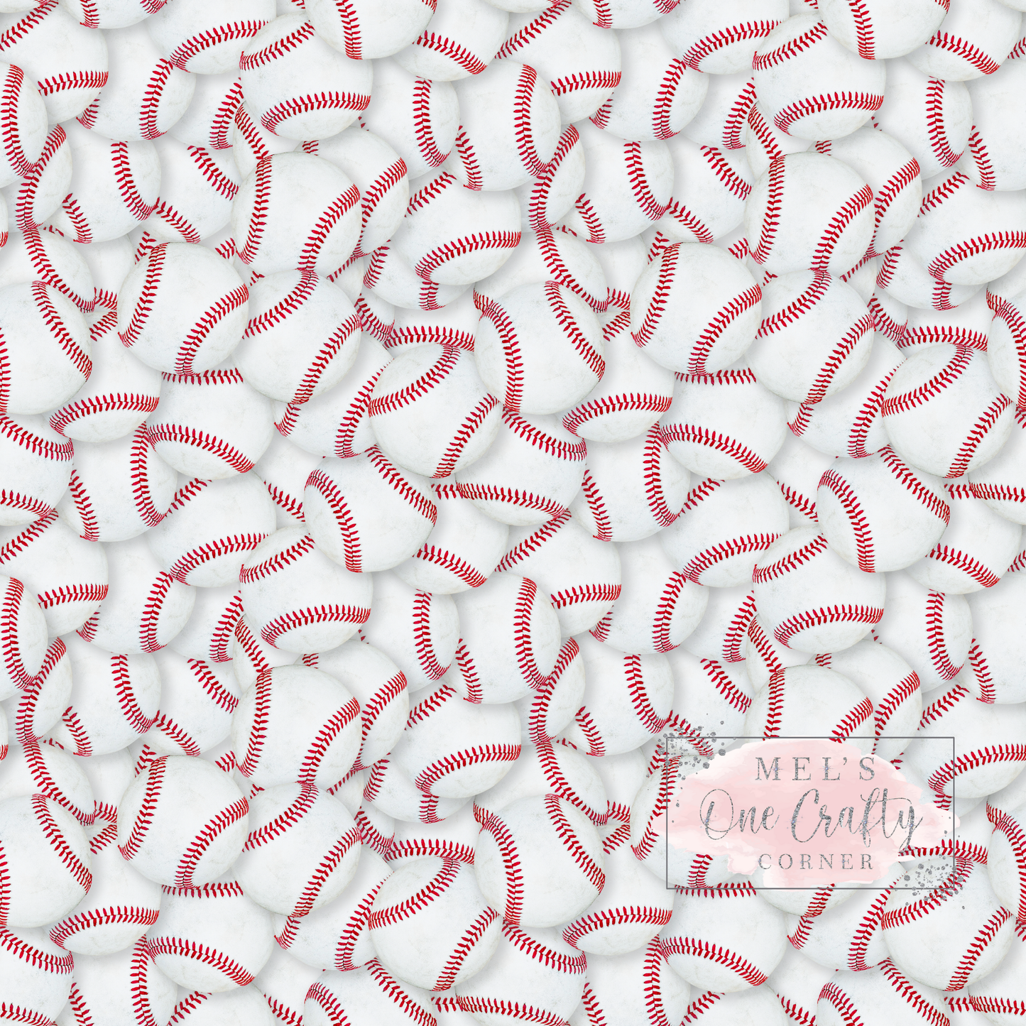 12x12 Vinyl Sheet - Baseball