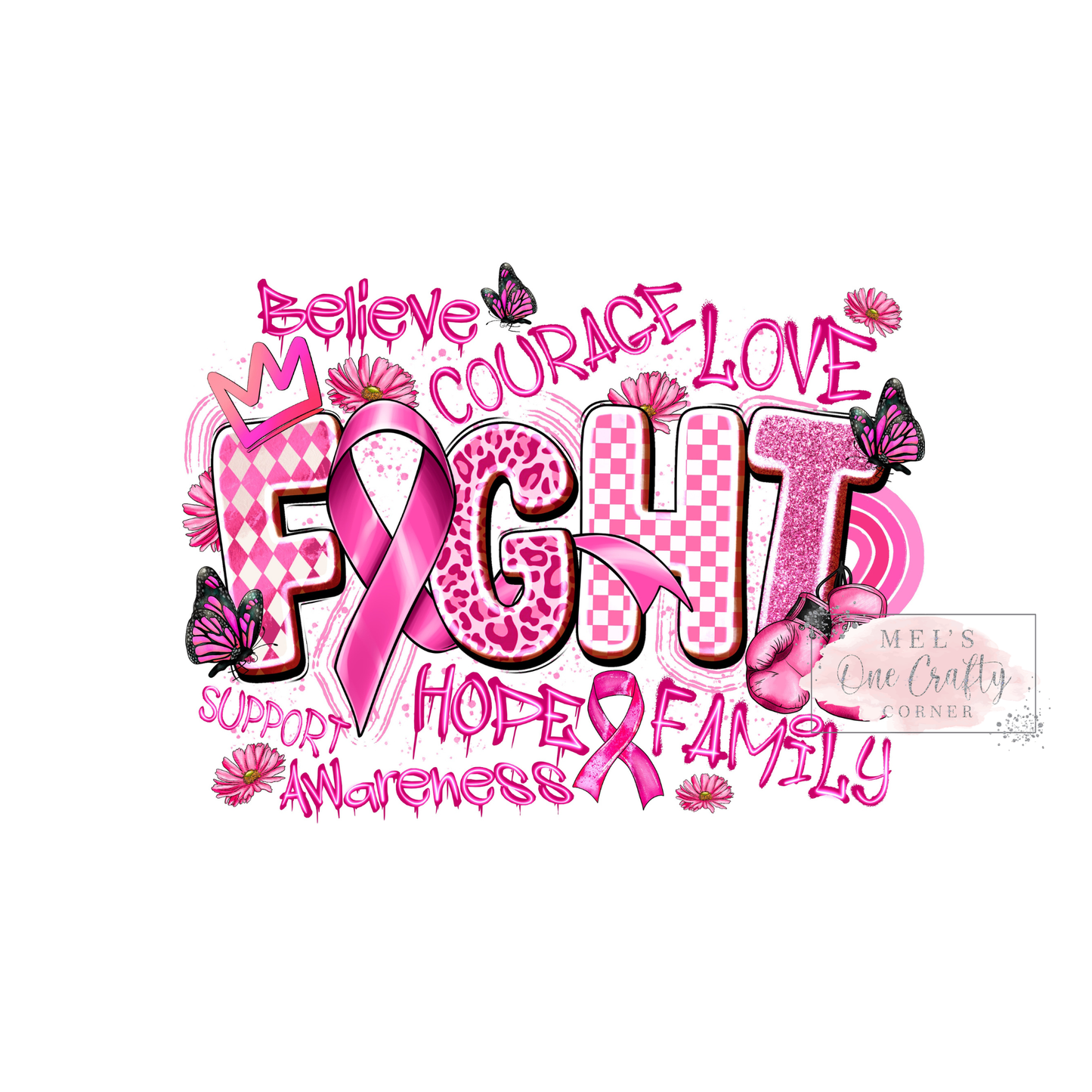Fight Breast Cancer - DTF Transfer