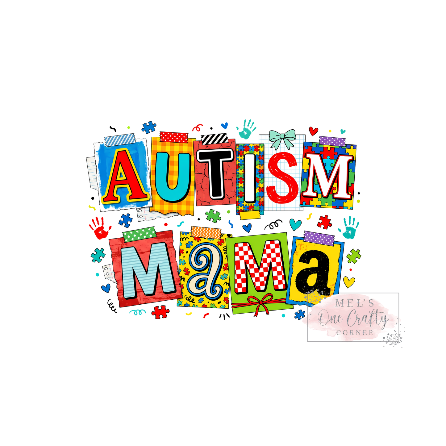 Preppy Autism Mama - DTF Transfer