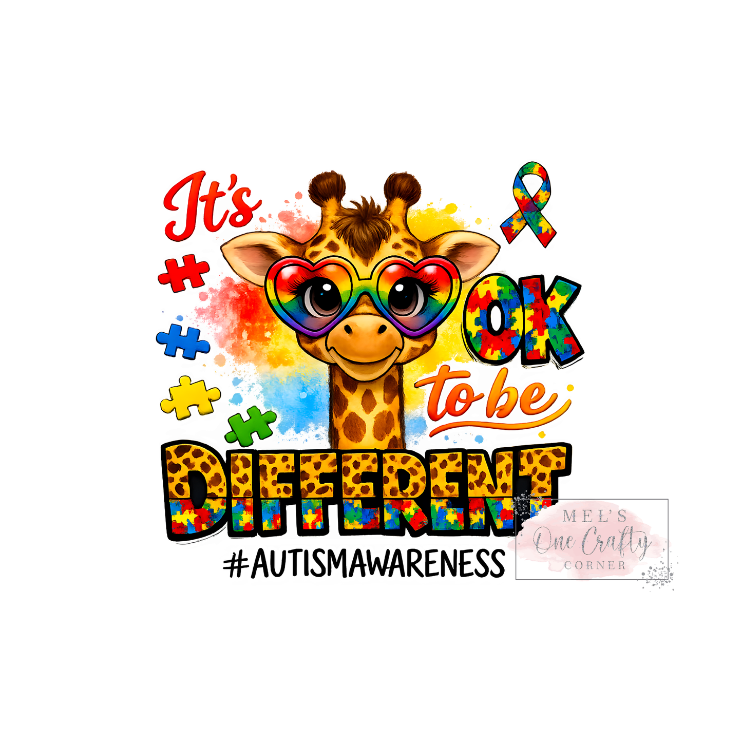 Autism It's Okay to be Different - DTF Transfer