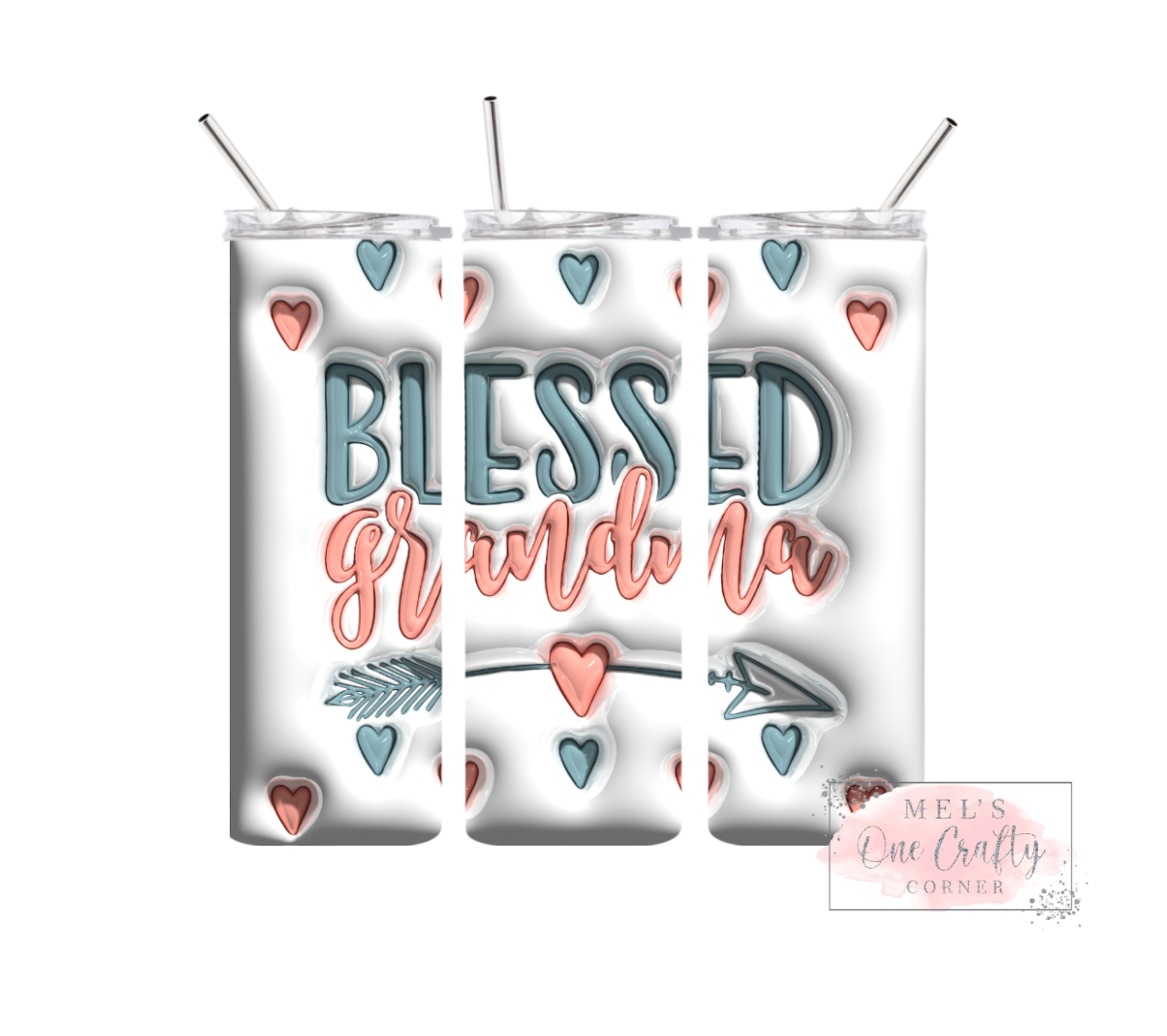 Sublimation Print Tumbler - Blessed Grandma