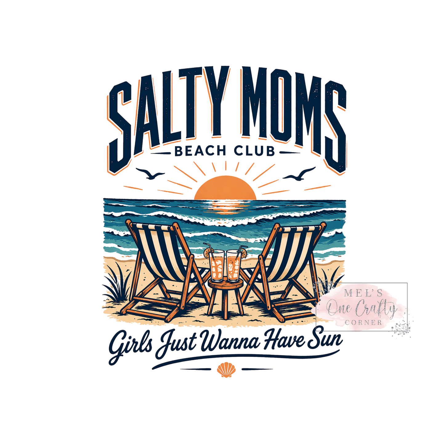 Salty Moms Beach Club - DTF Transfer