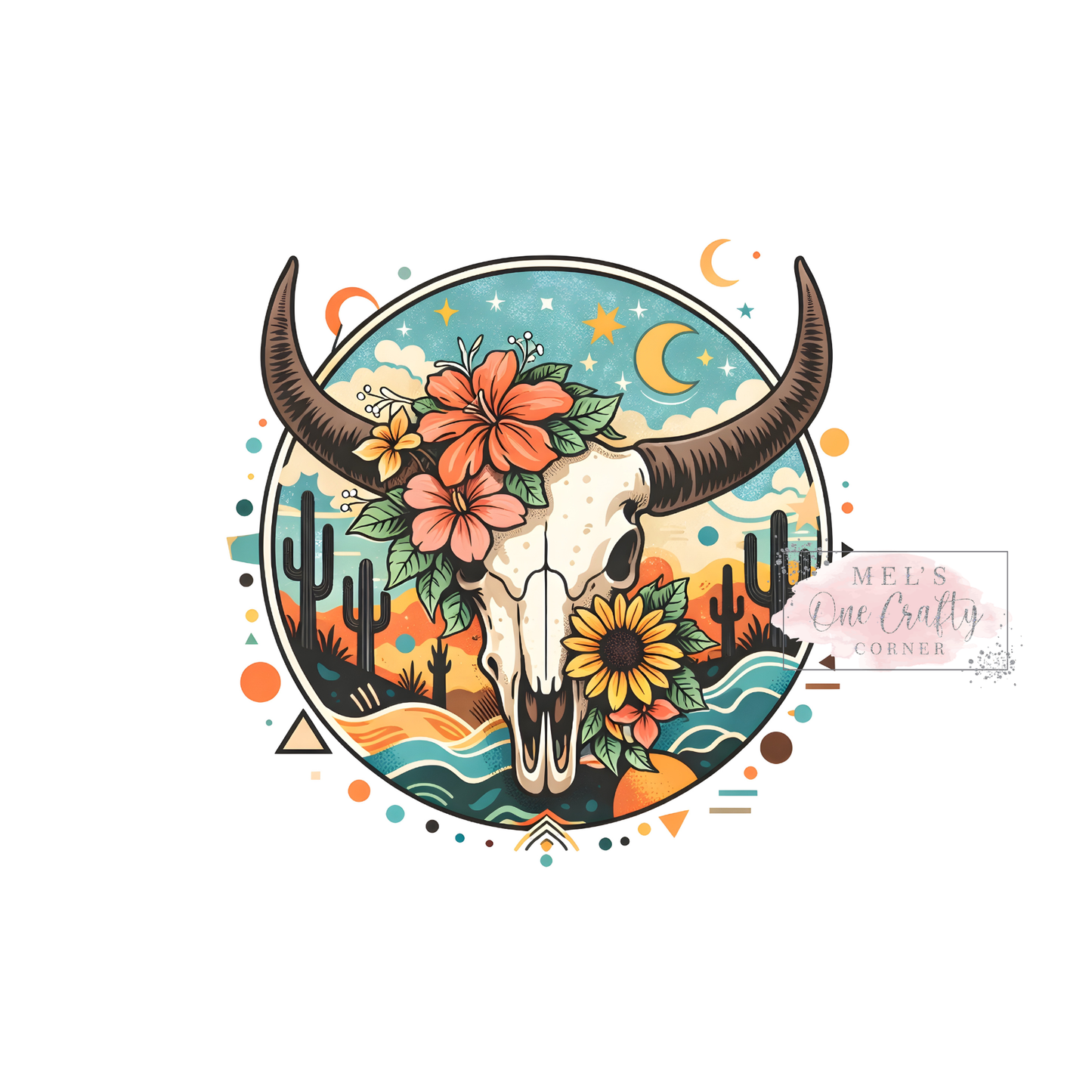 Boho Western Horns - DTF Transfer