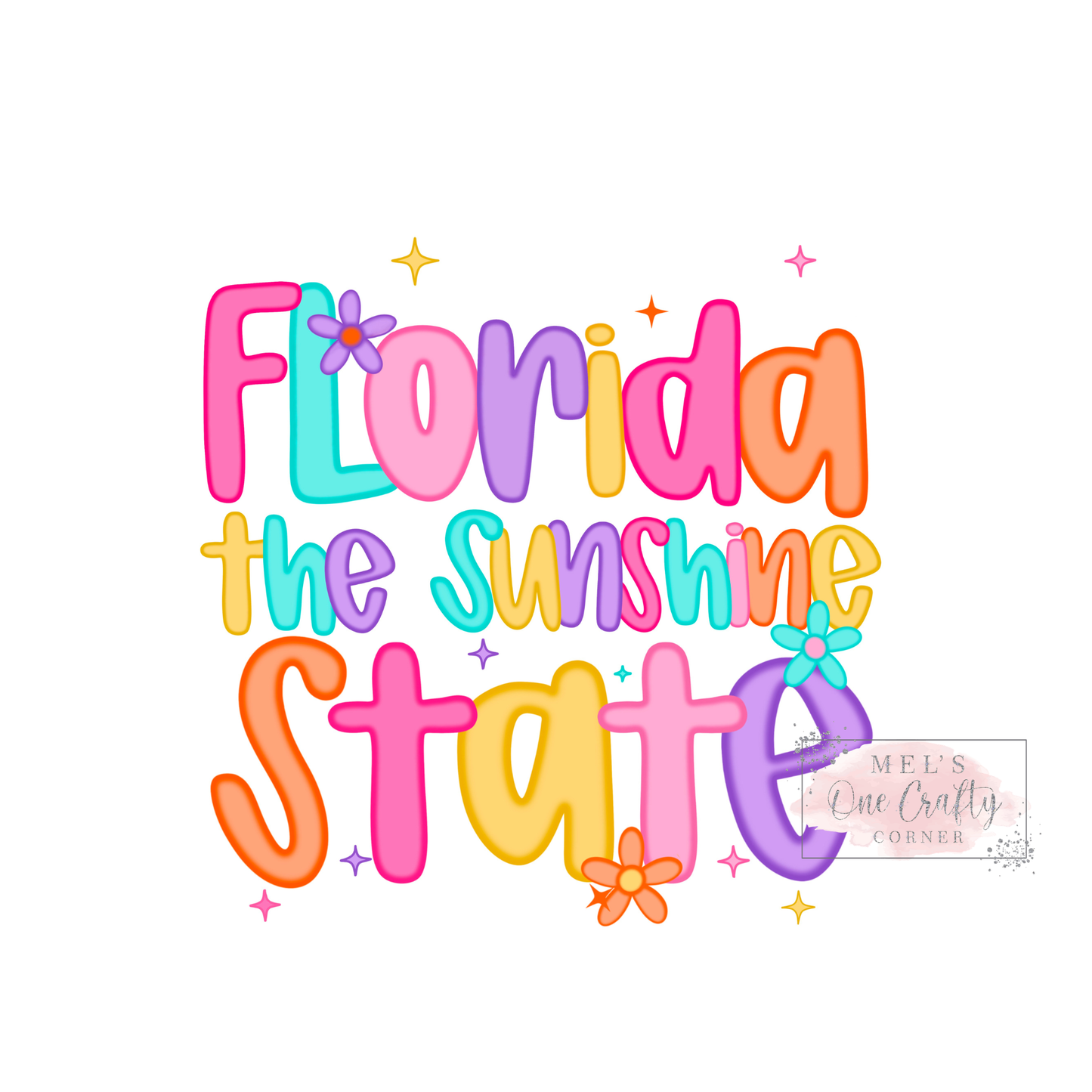 Neon Florida the Sunshine State - DTF Transfer