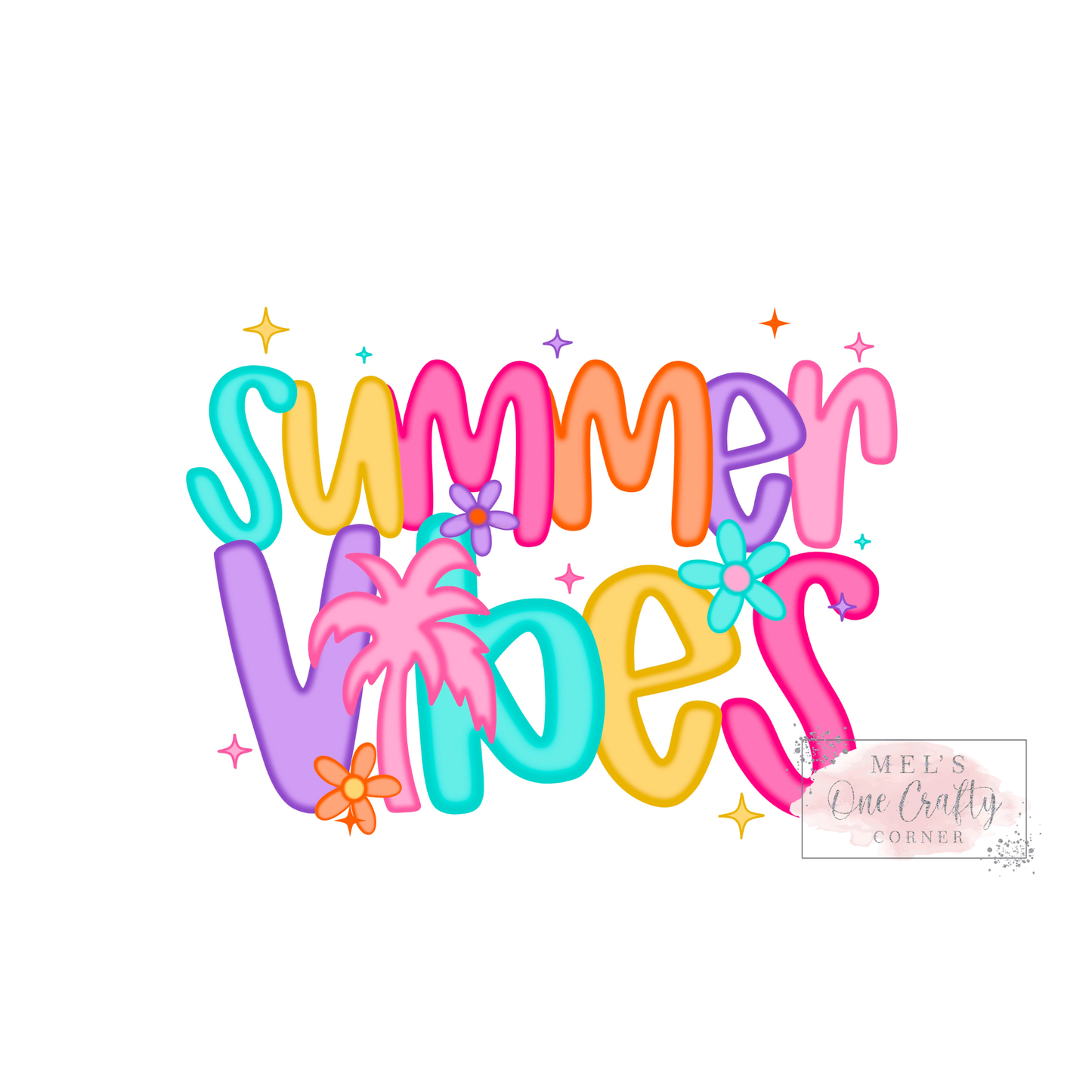 Neon Summer Vibes - DTF Transfer