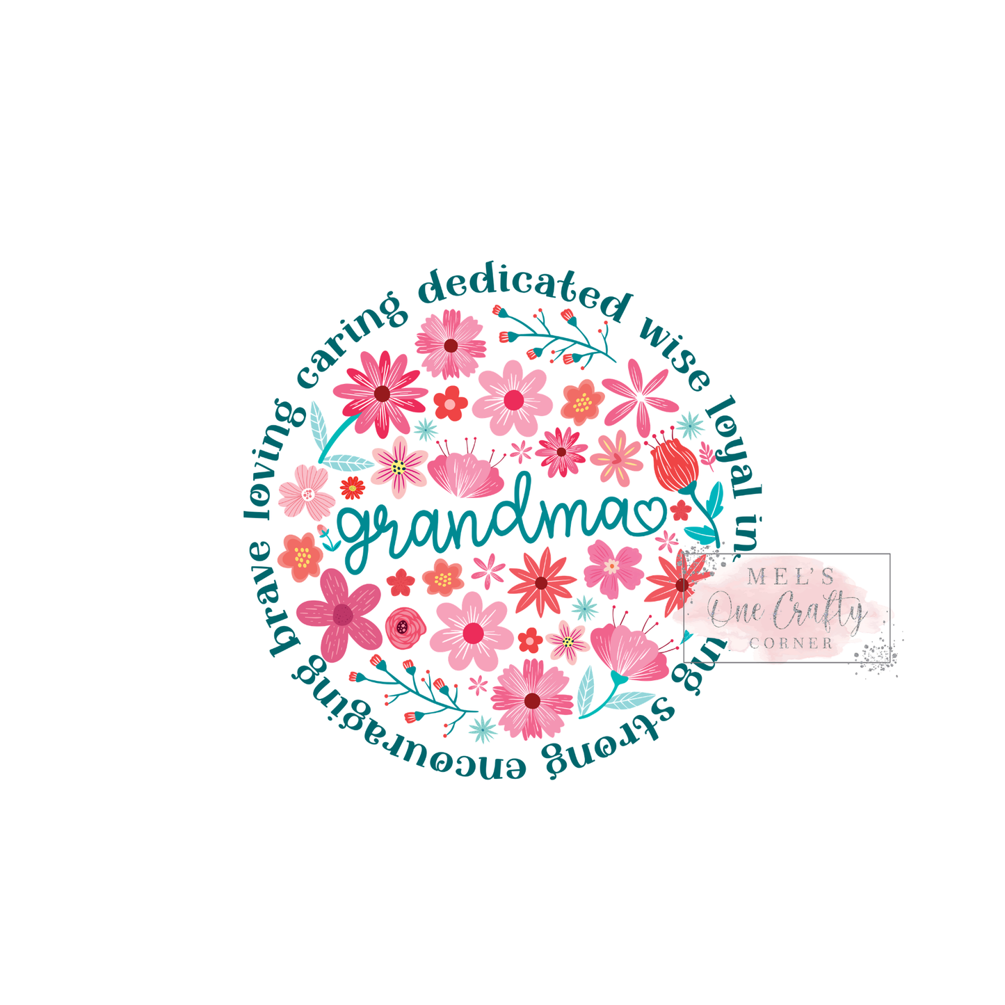 Floral Grandma - DTF Transfer