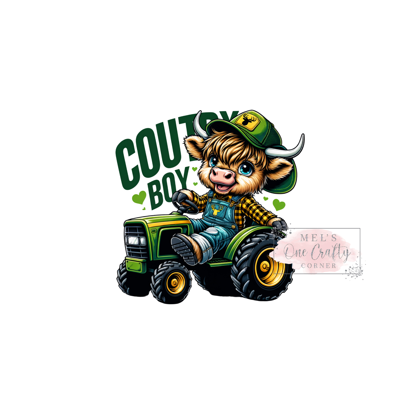 Tractor Country Boy - DTF Transfer