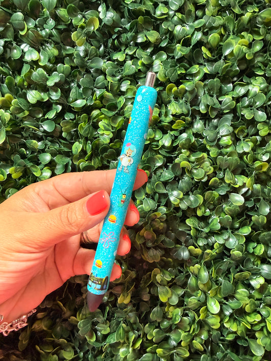 Sponge Bob Glitter Pen
