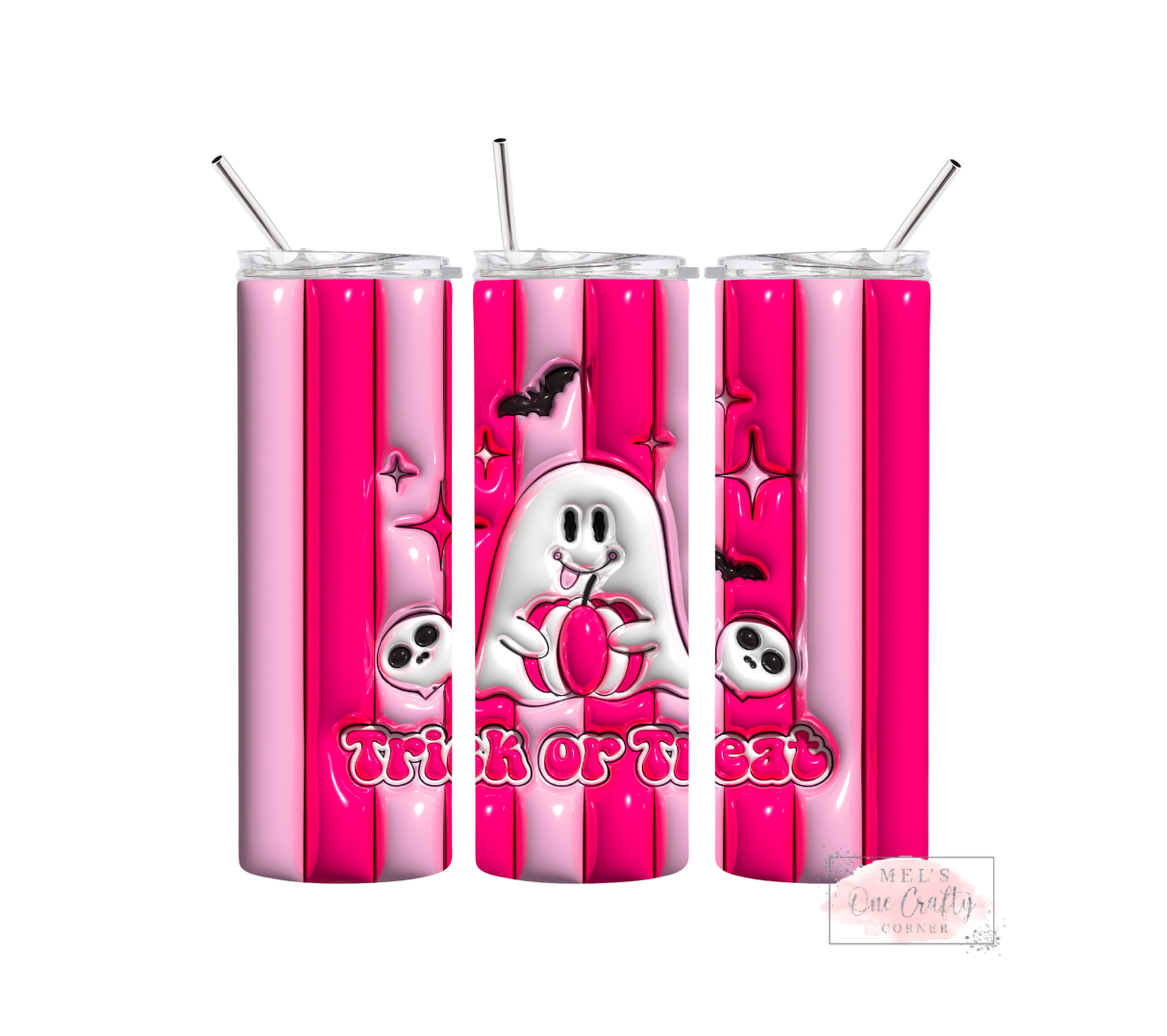 Sublimation Print Tumbler - Pink Trick
