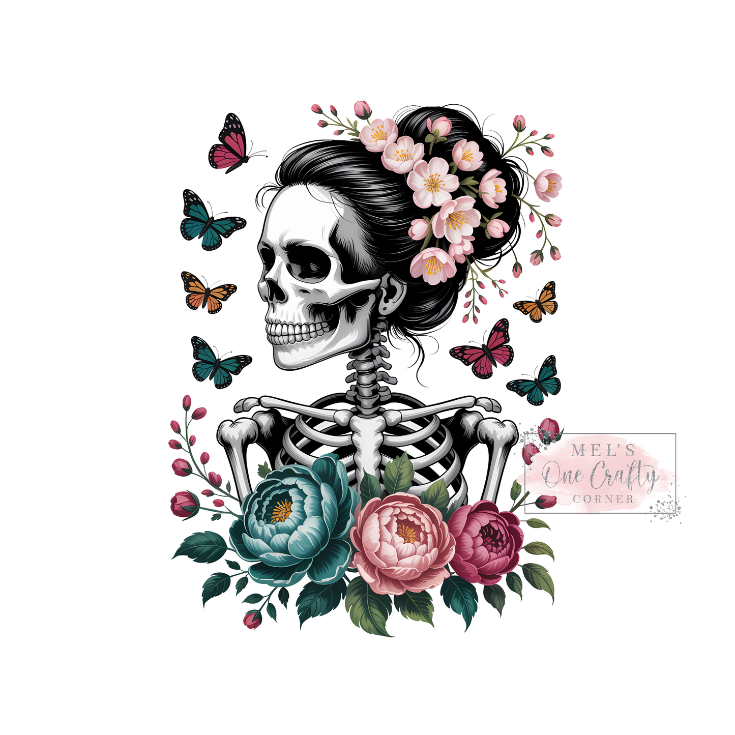 Butterfly Skull - DTF Transfer