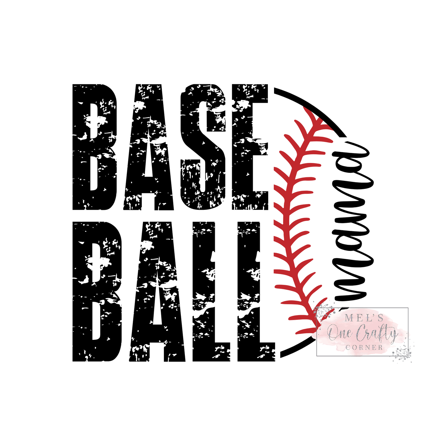 Retro Baseball Mama - DTF Transfer