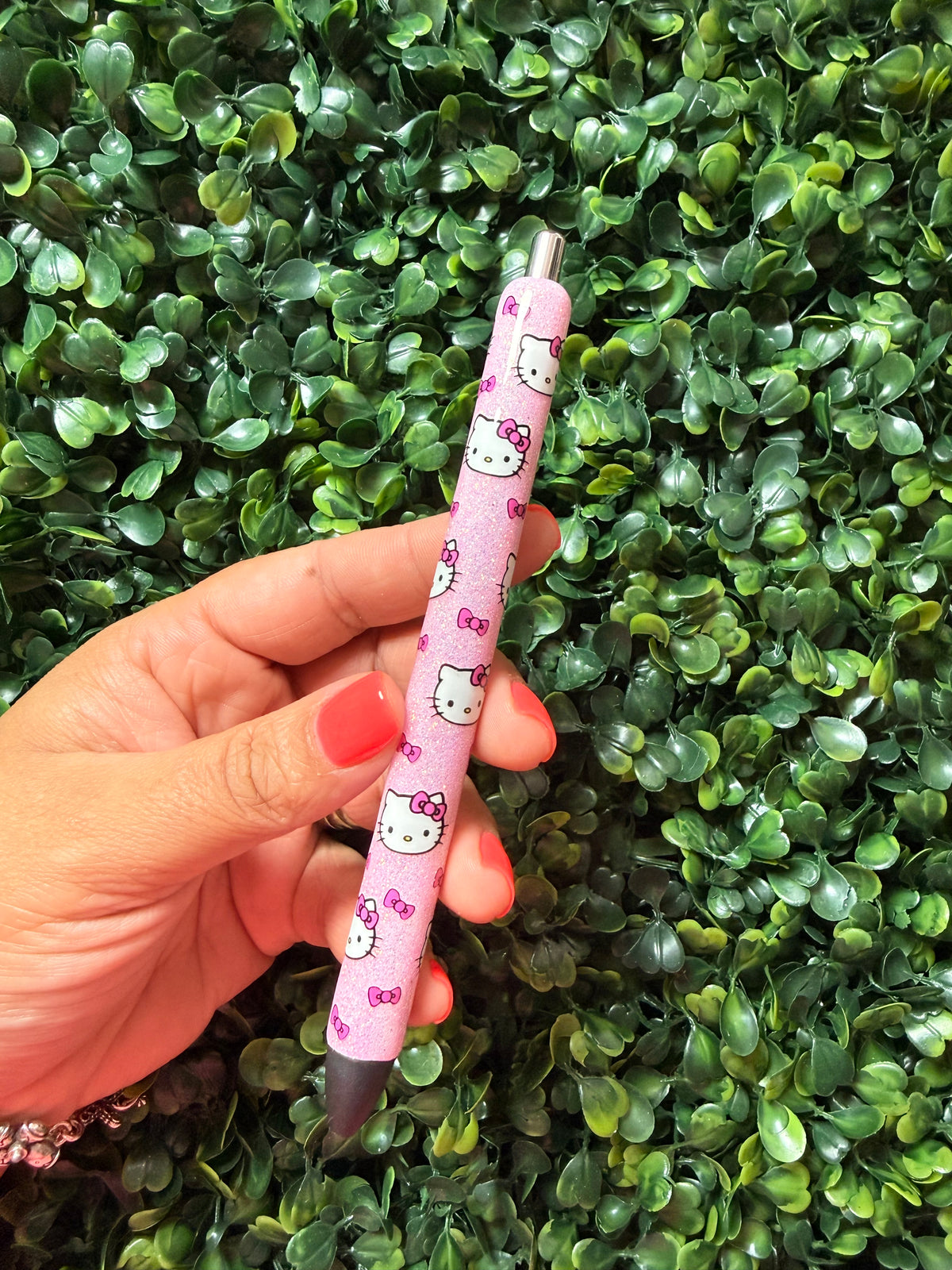 HK Pink Pink Glitter Pen