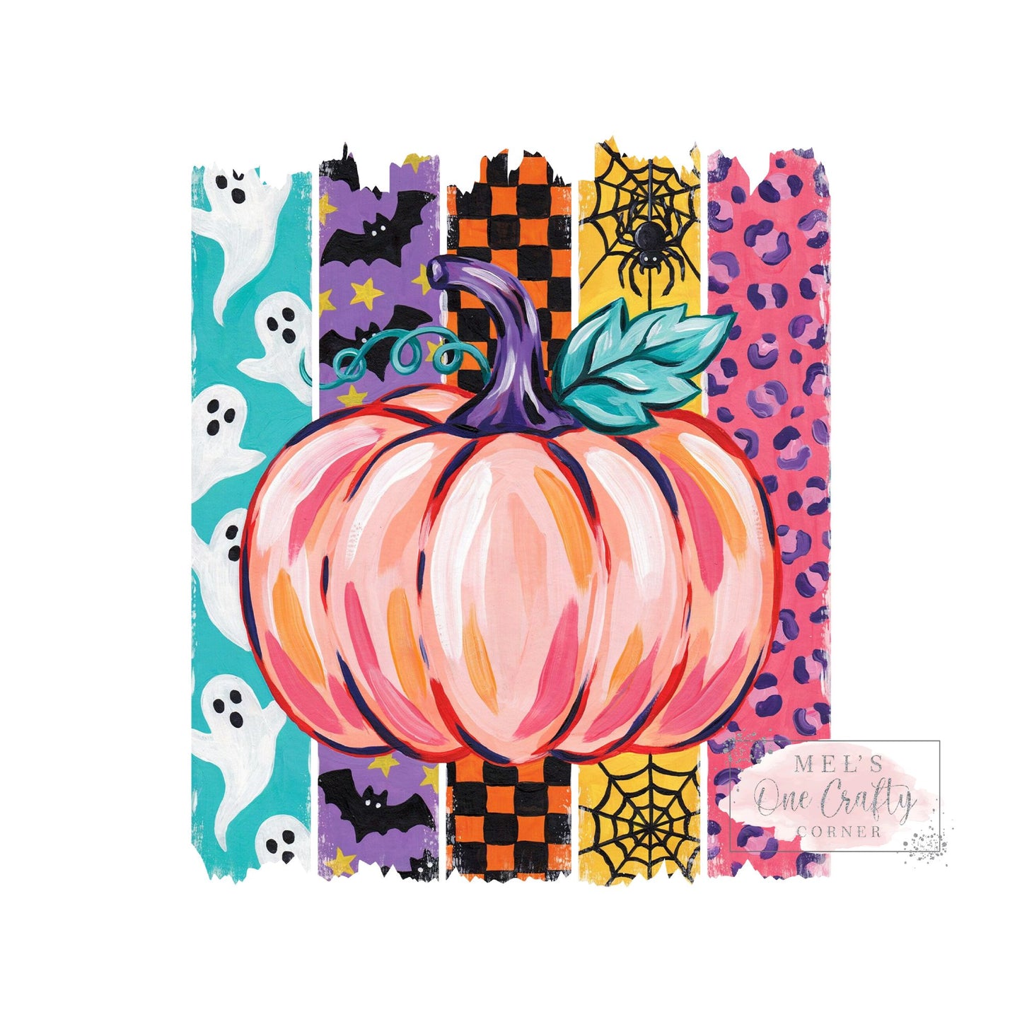 Colorful Halloween Pumpkin - DTF Transfer
