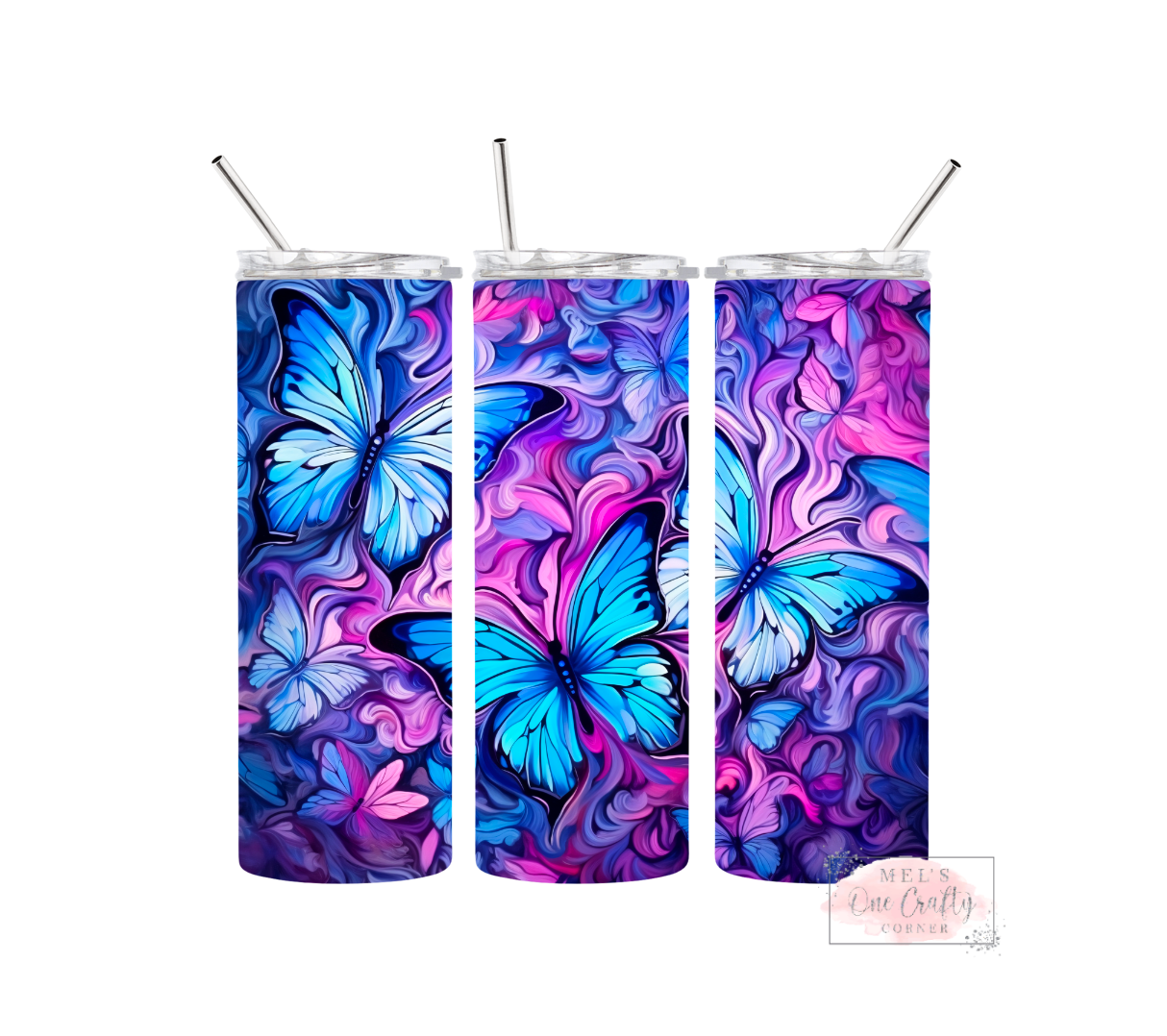 Butterfly Swirl Tumbler