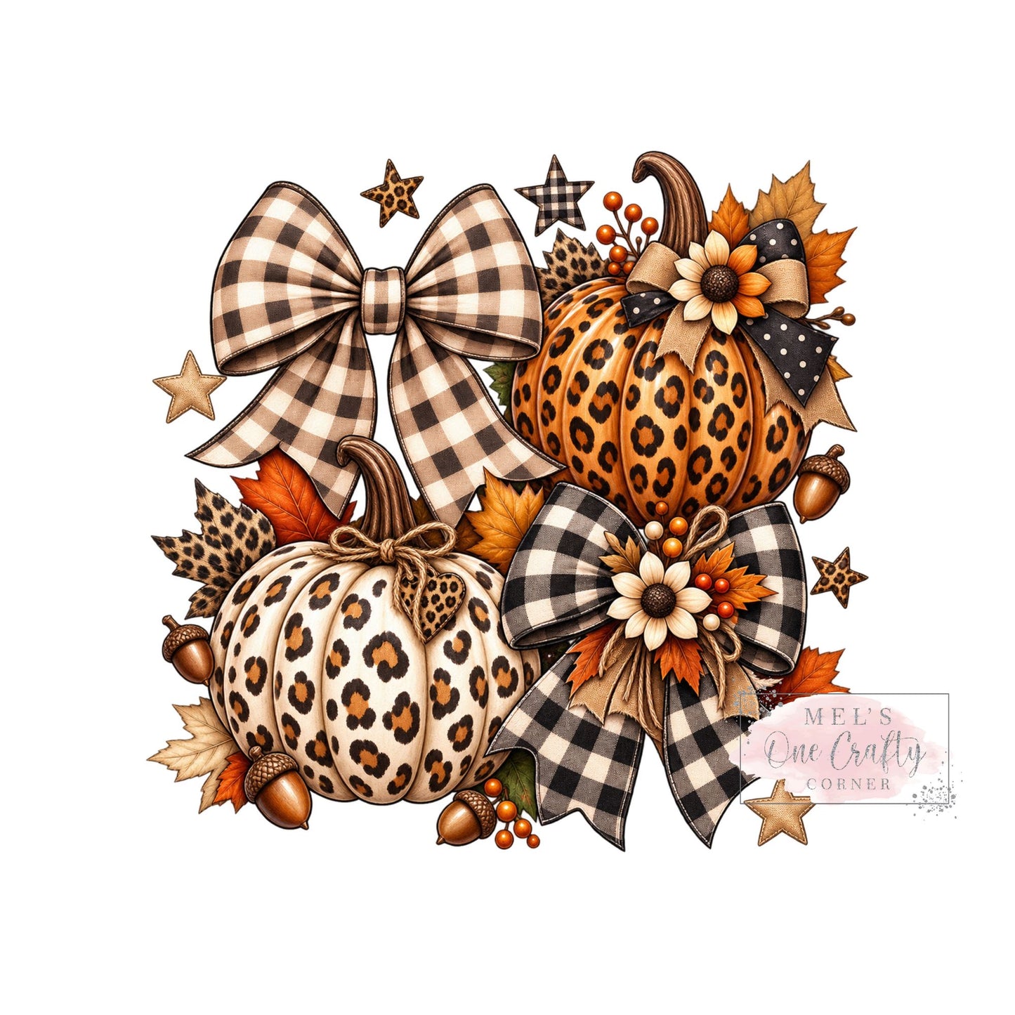 Leopard Pumpkin Coquette - DTF Transfer