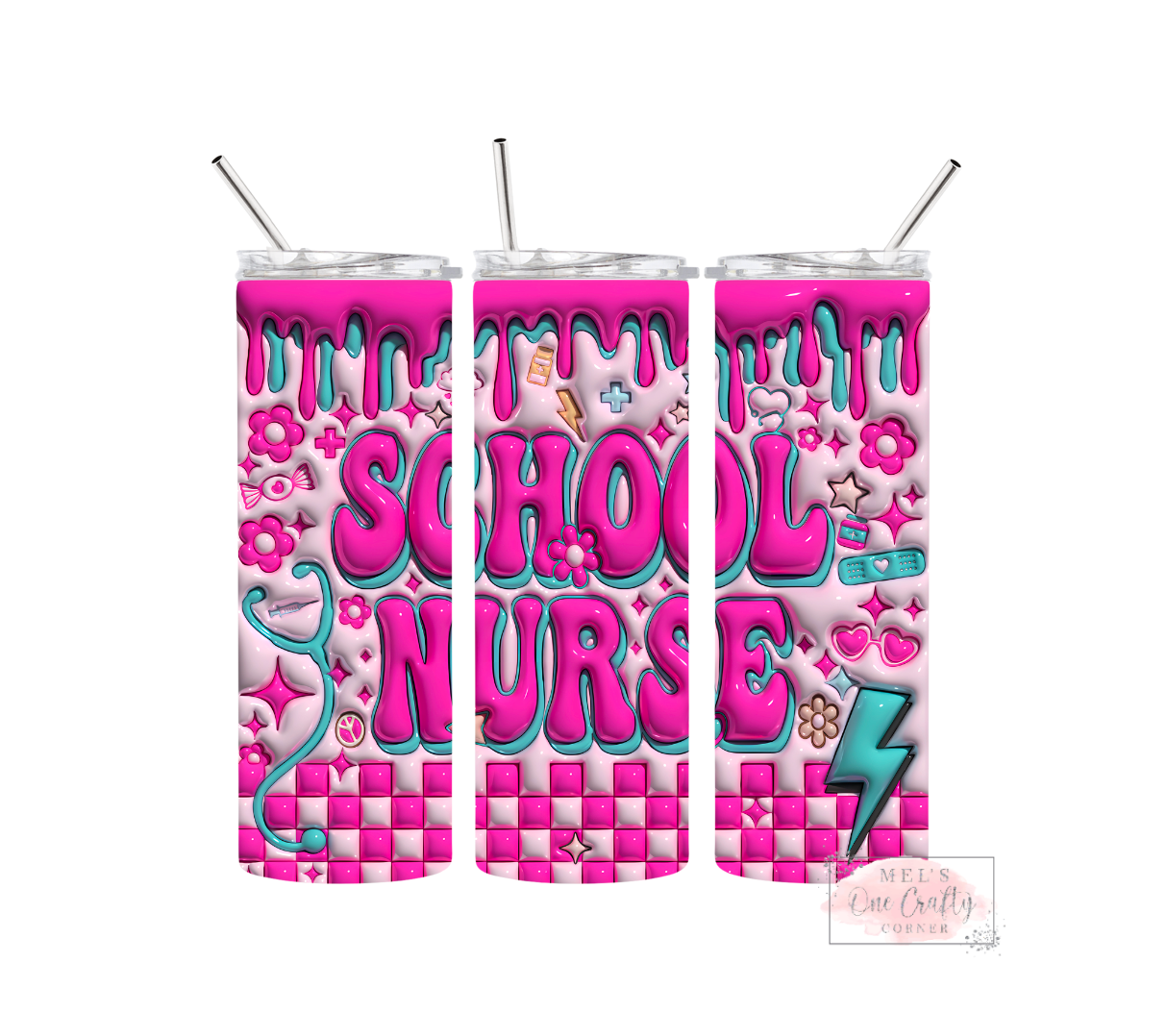 Sublimation Print Tumbler Wrap - School Nurse