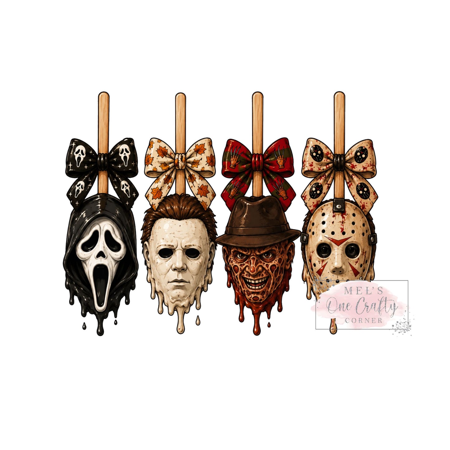 Horror Stick Bows - DTF Transfer
