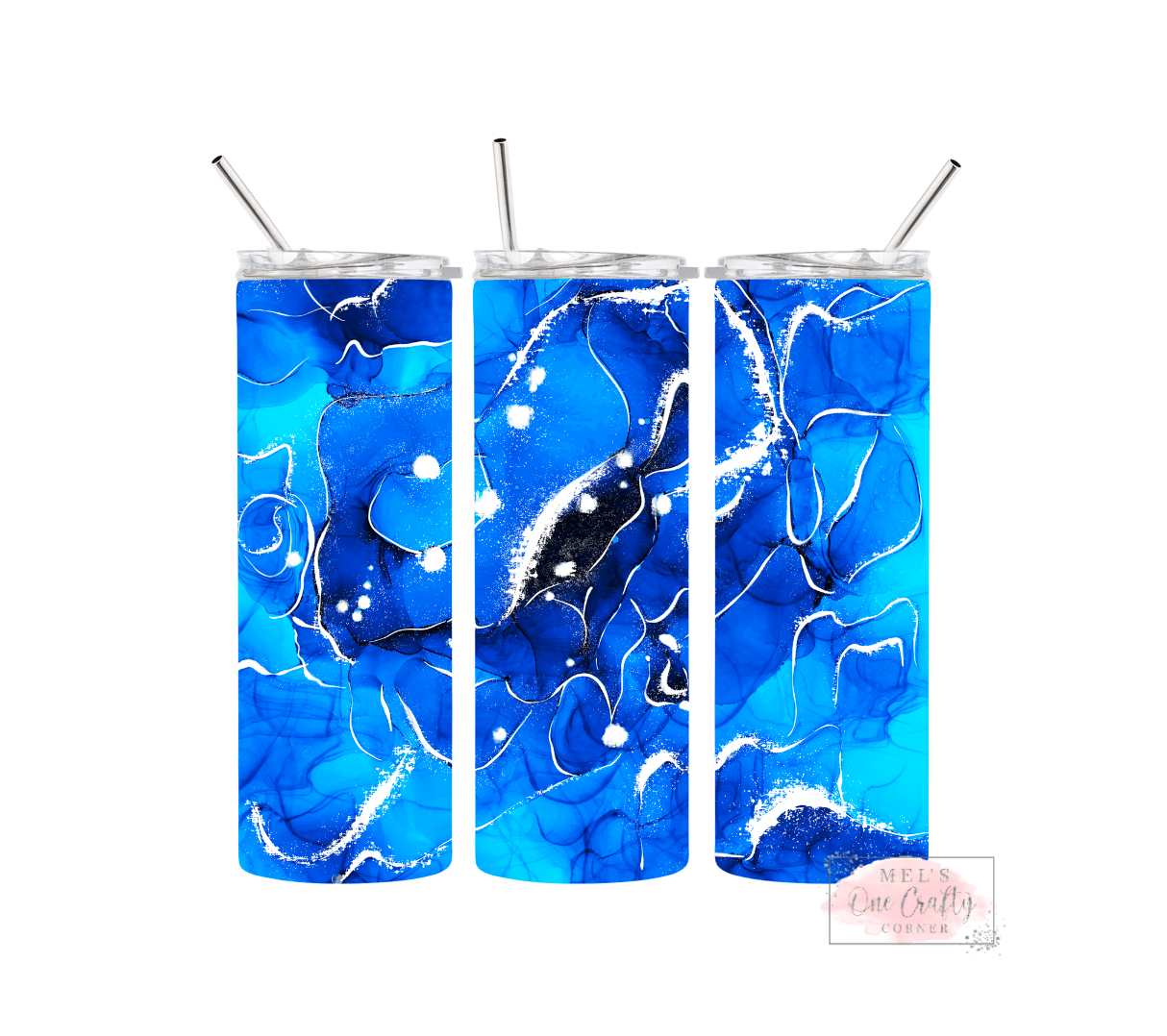 Sublimation Print Tumbler Wrap - Blue Light
