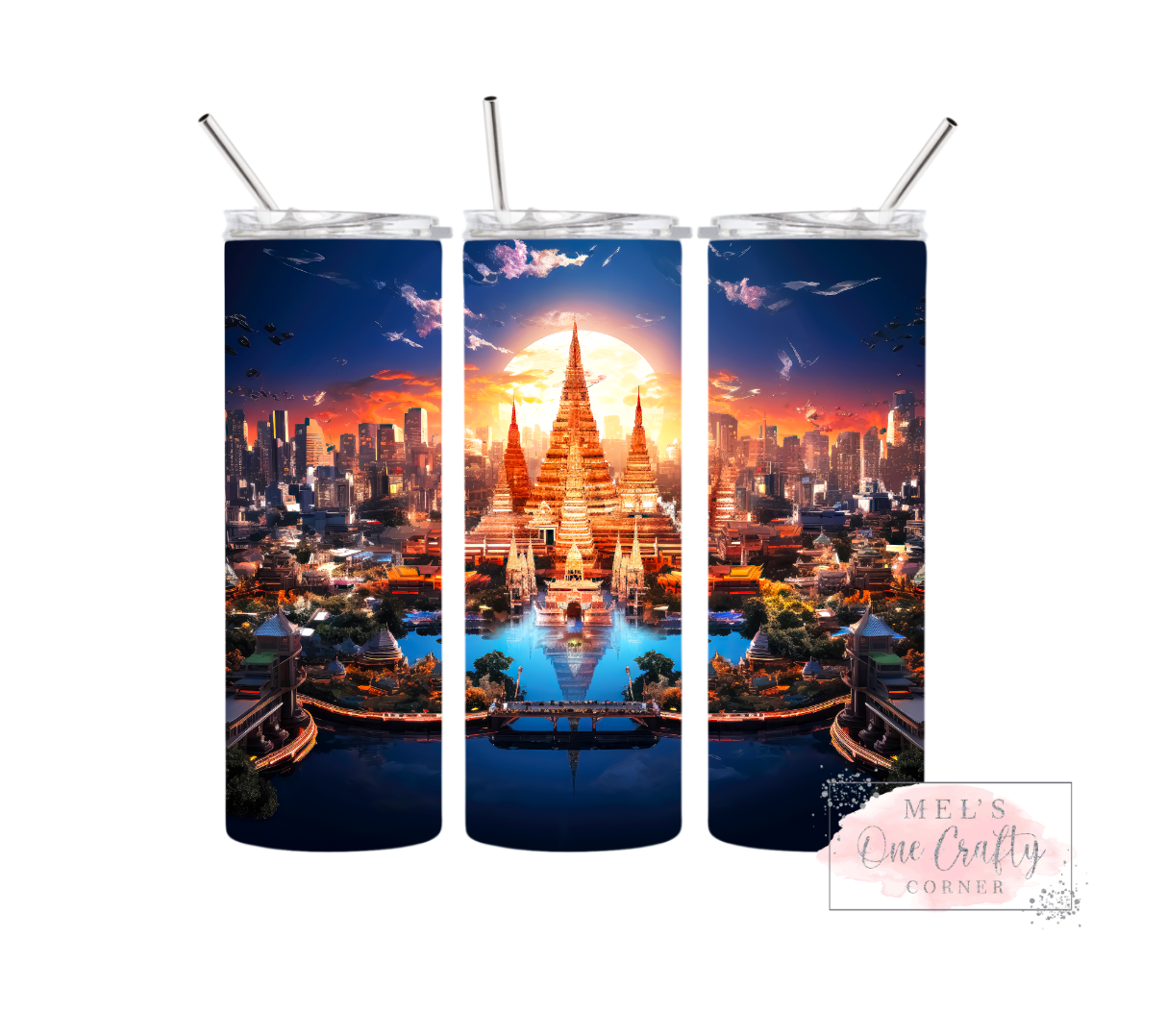 Sublimation Print Tumbler Wrap - Temple