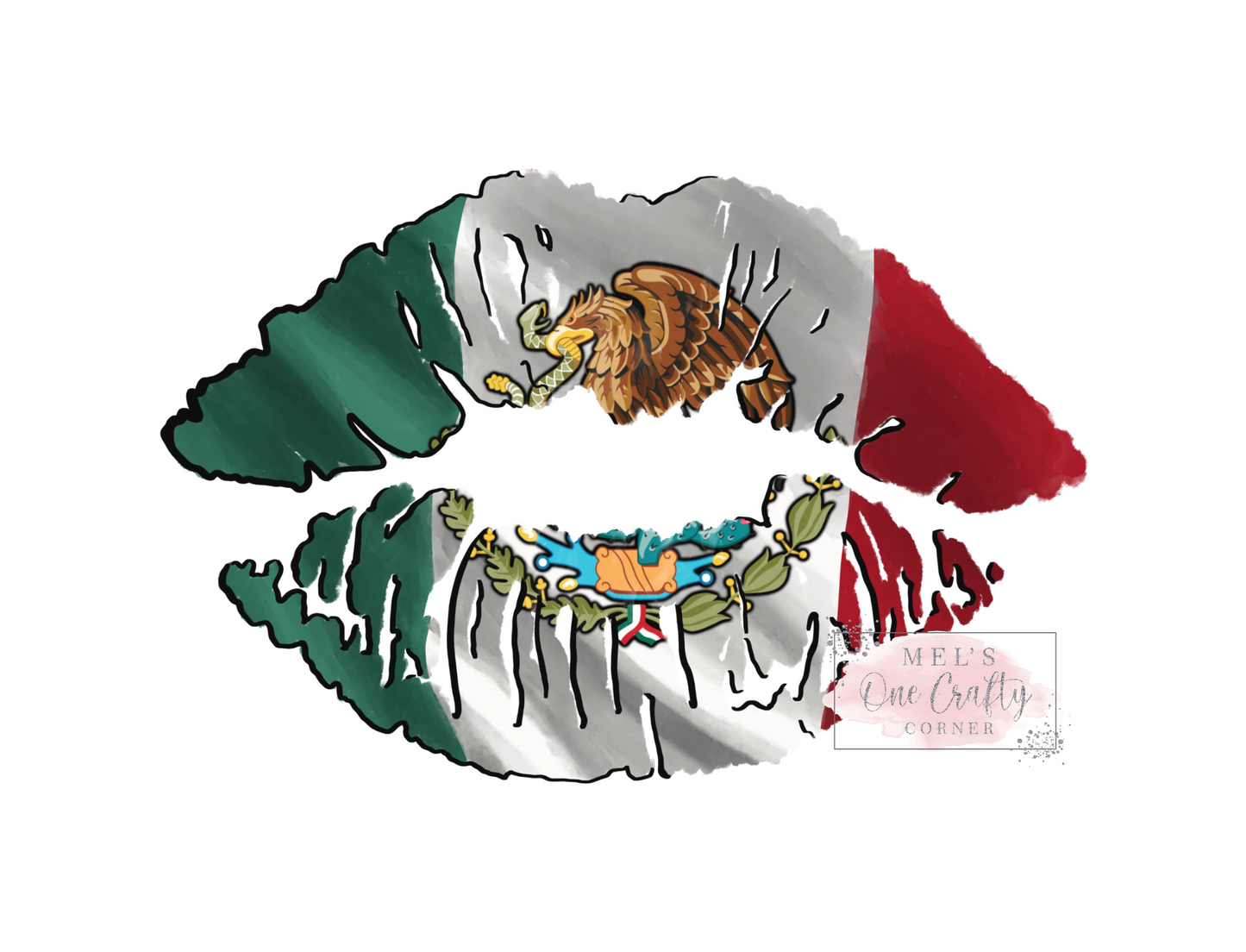 Mexican Lips - HTV Transfer