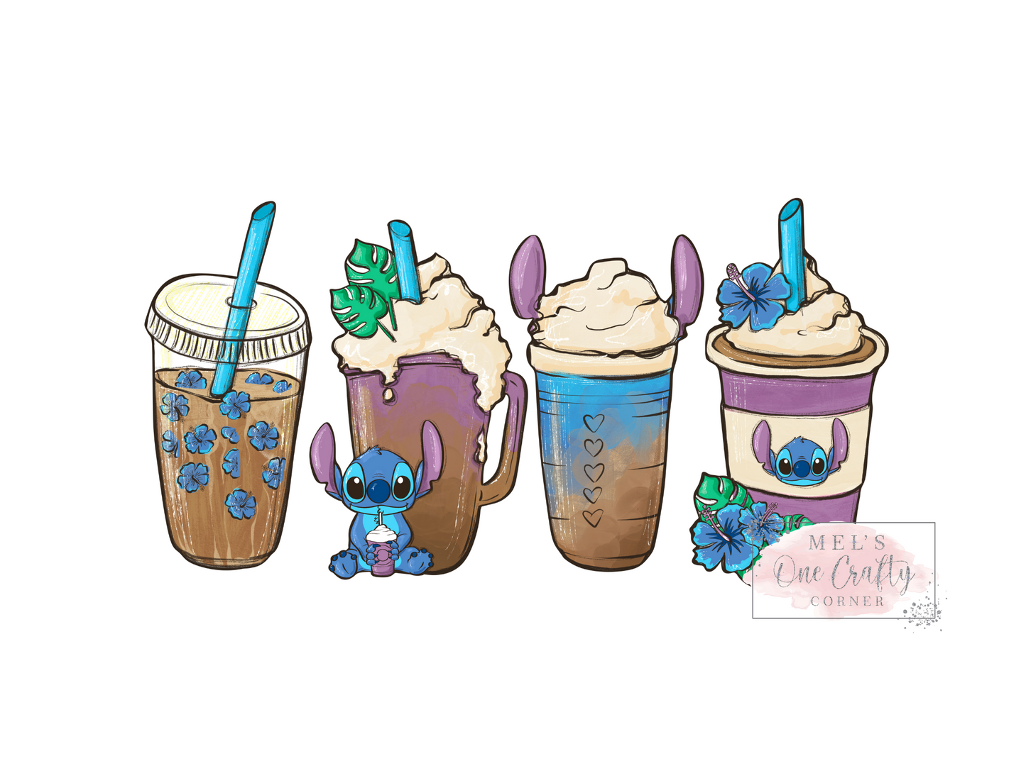Blue Coffee - HTV Transfer