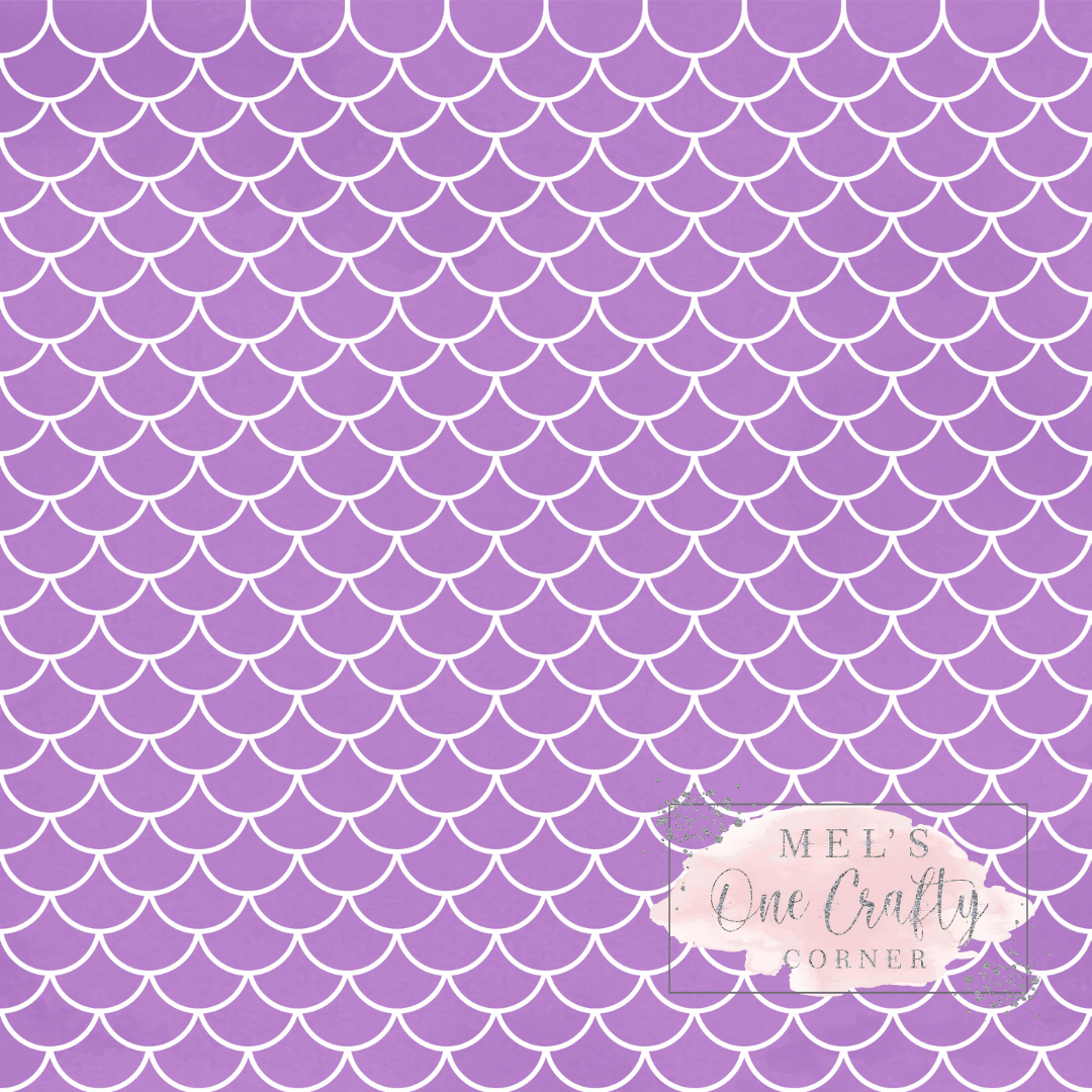 12x12 Vinyl Sheet - Mermaid Purple