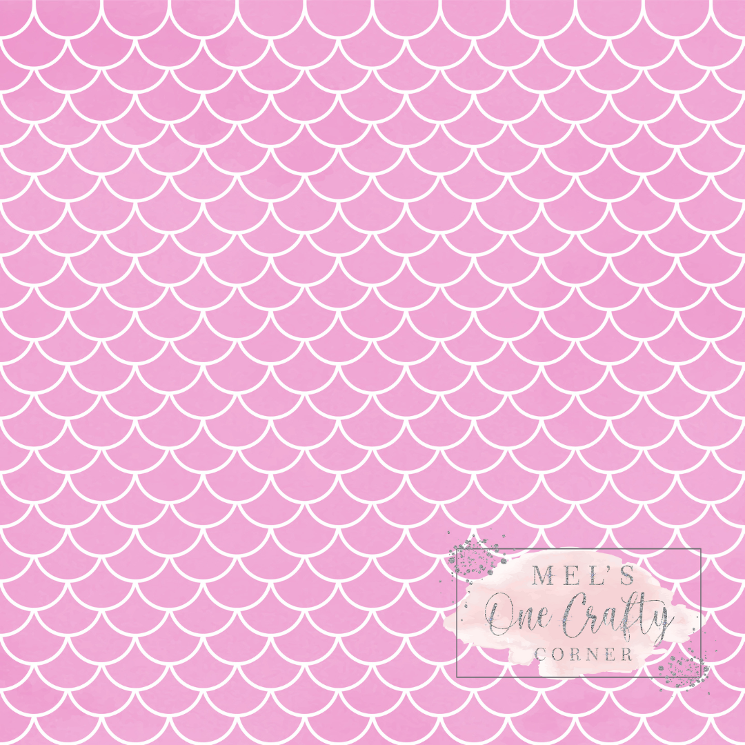 12x12 Vinyl Sheet - Mermaid Pink