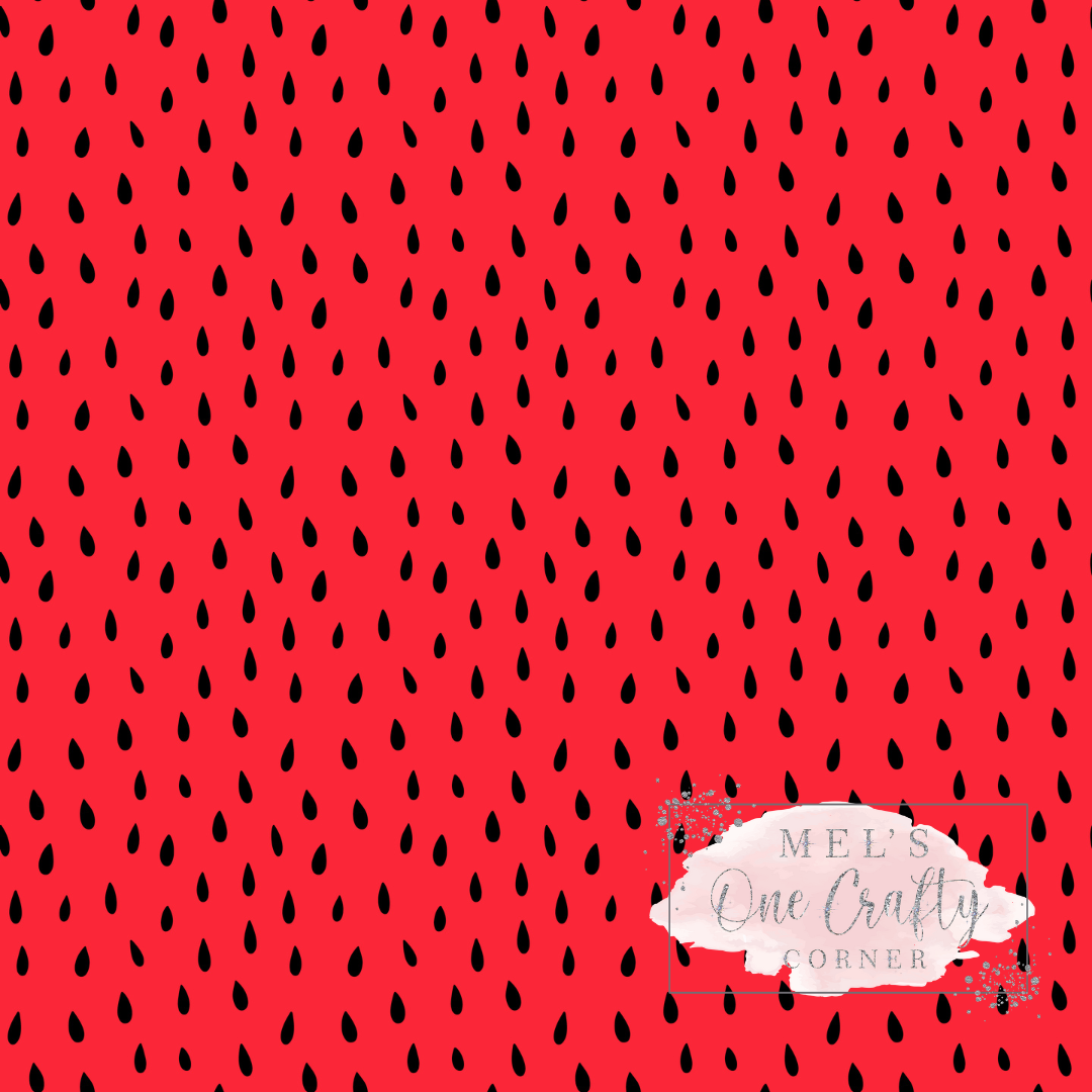12x12 Vinyl Sheet - Strawberry Seeds