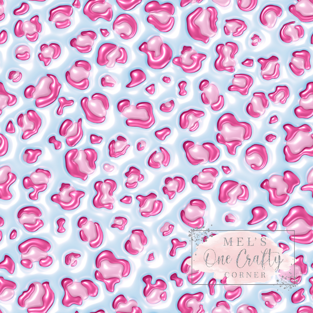 12x12 Vinyl Sheet - Leopard Bubble