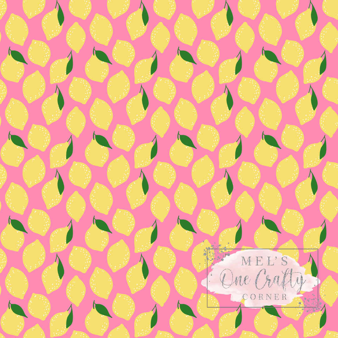 12x12 Vinyl Sheet - Lemon Me