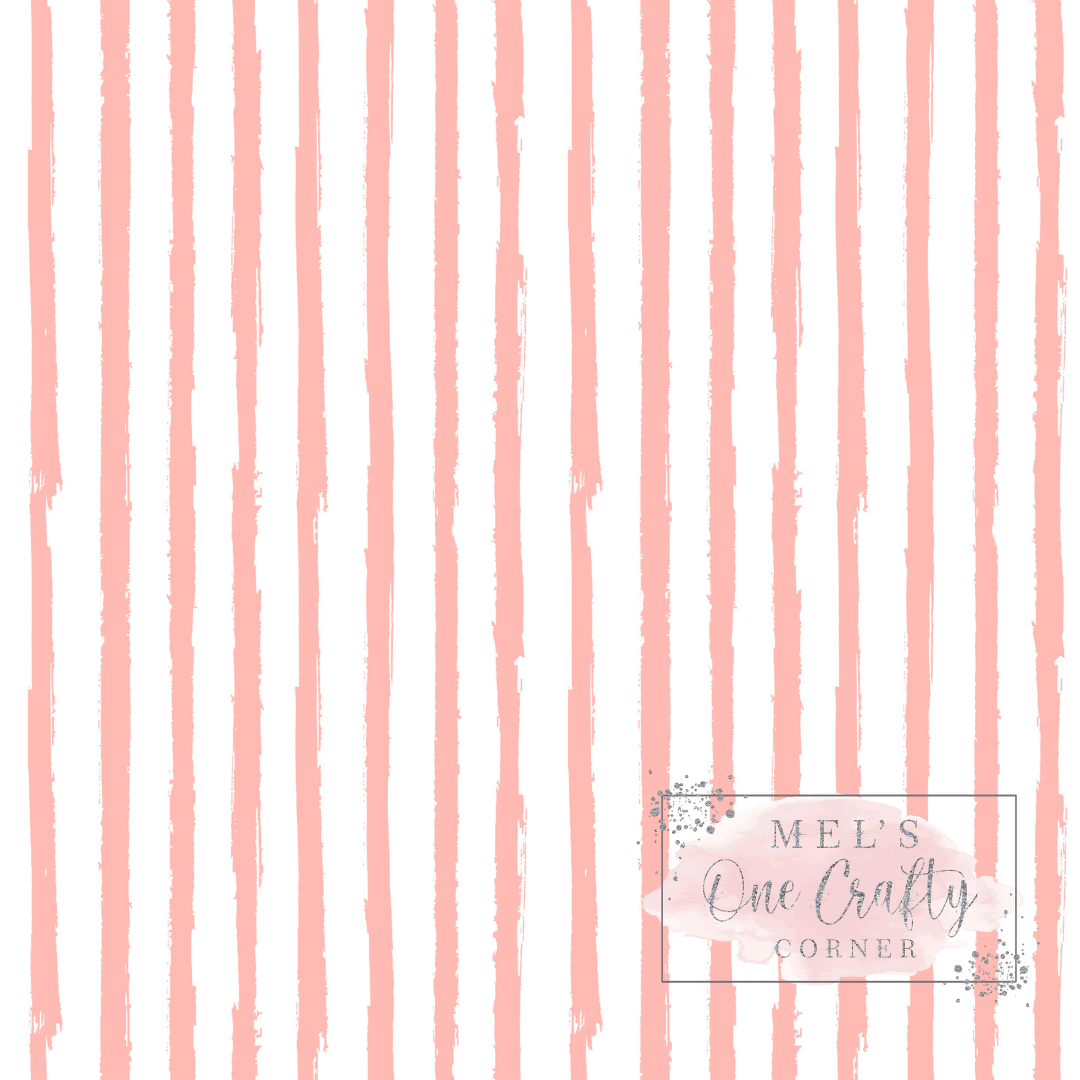 12x12 Vinyl Sheet - Pink Lines