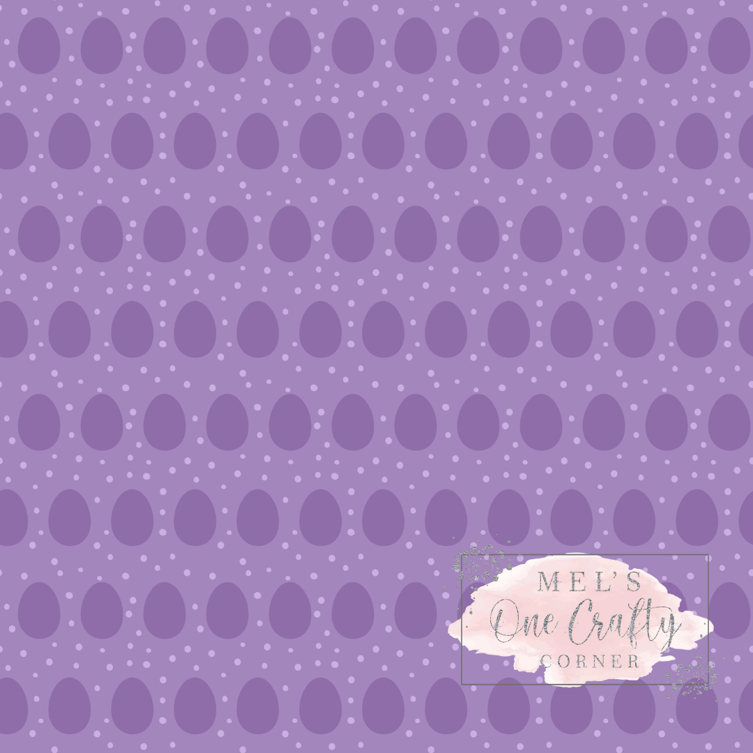 12x12 Vinyl Sheet - Purple Eggs